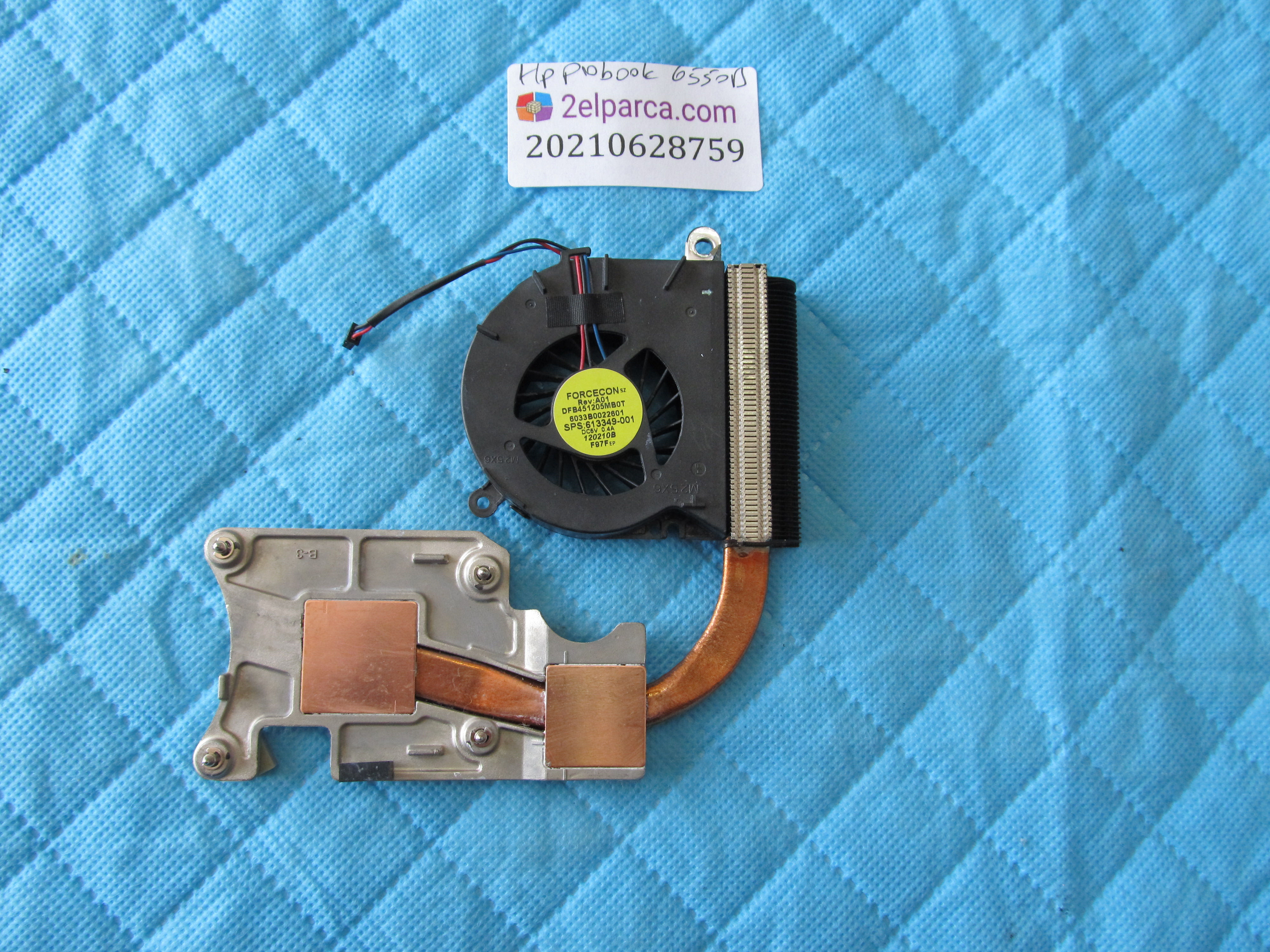 HP Hp probook 6550b fan bakir soğutucu (heatsink) orjinal ürün küçük görsel 2