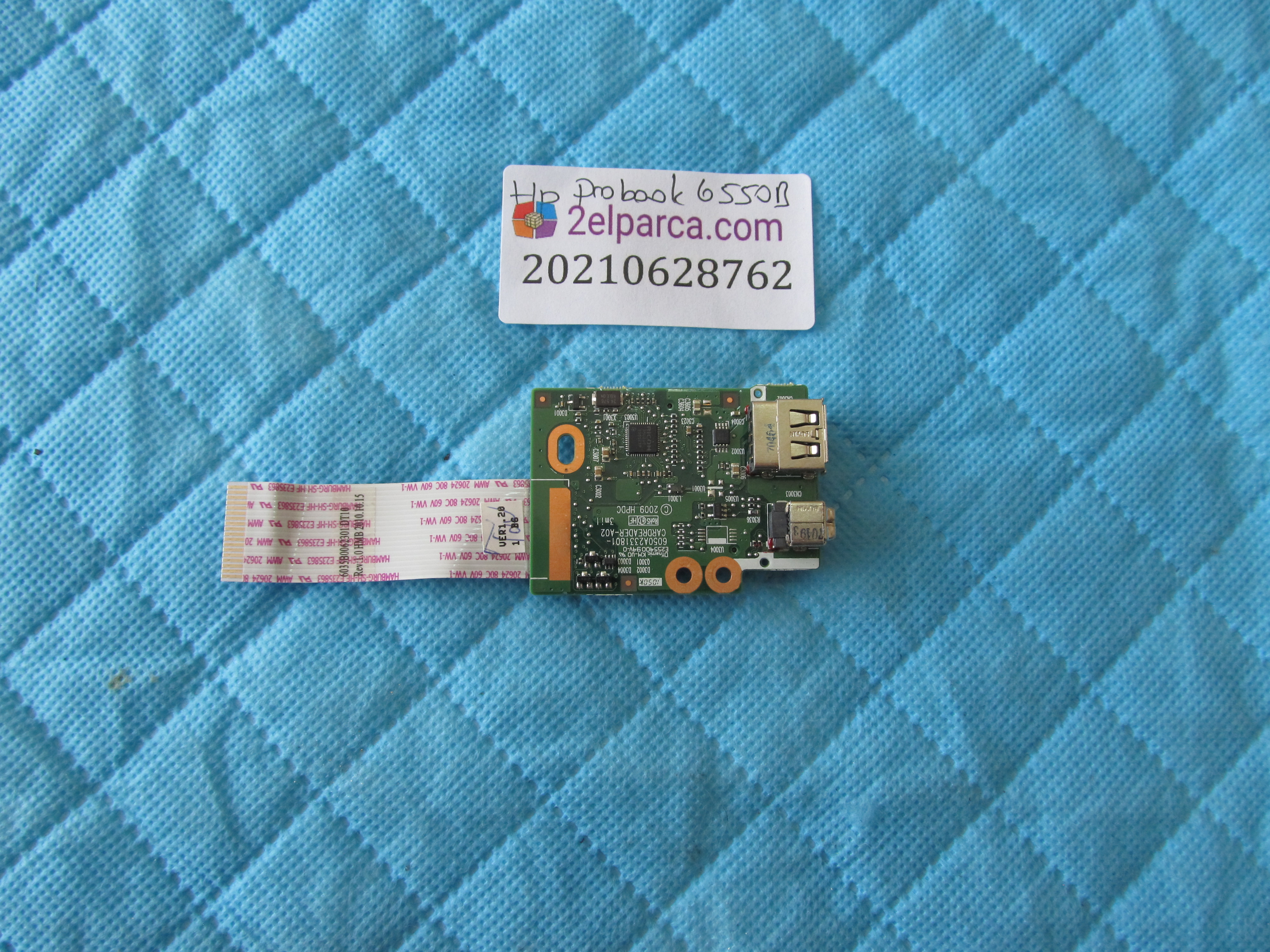 HP Hp probook 6550b usb ve kart okuyucu board flex orjinal ürün küçük görsel 2