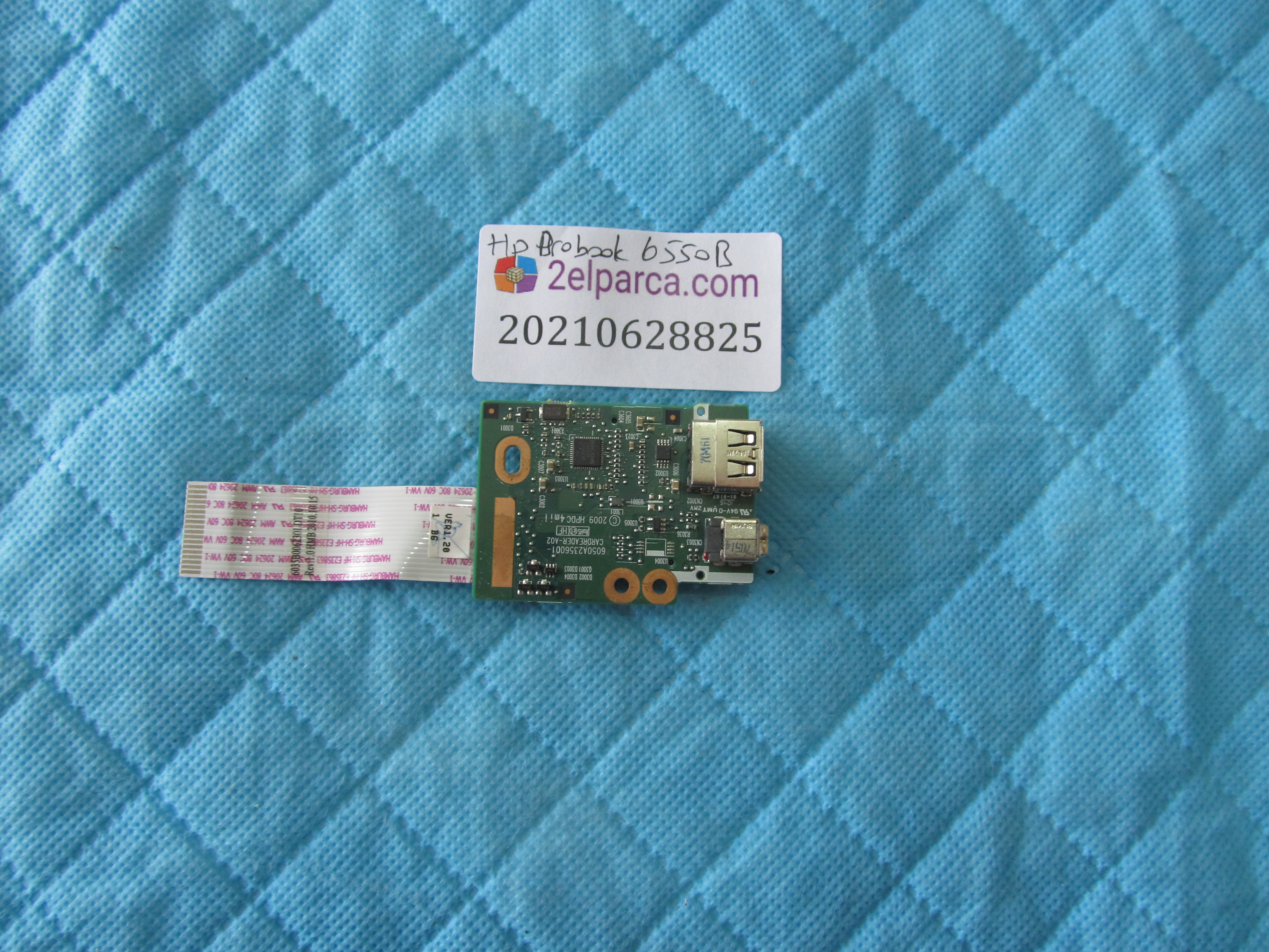 HP Hp probook 6550b usb ve kart okuyucu board flex küçük görsel 2