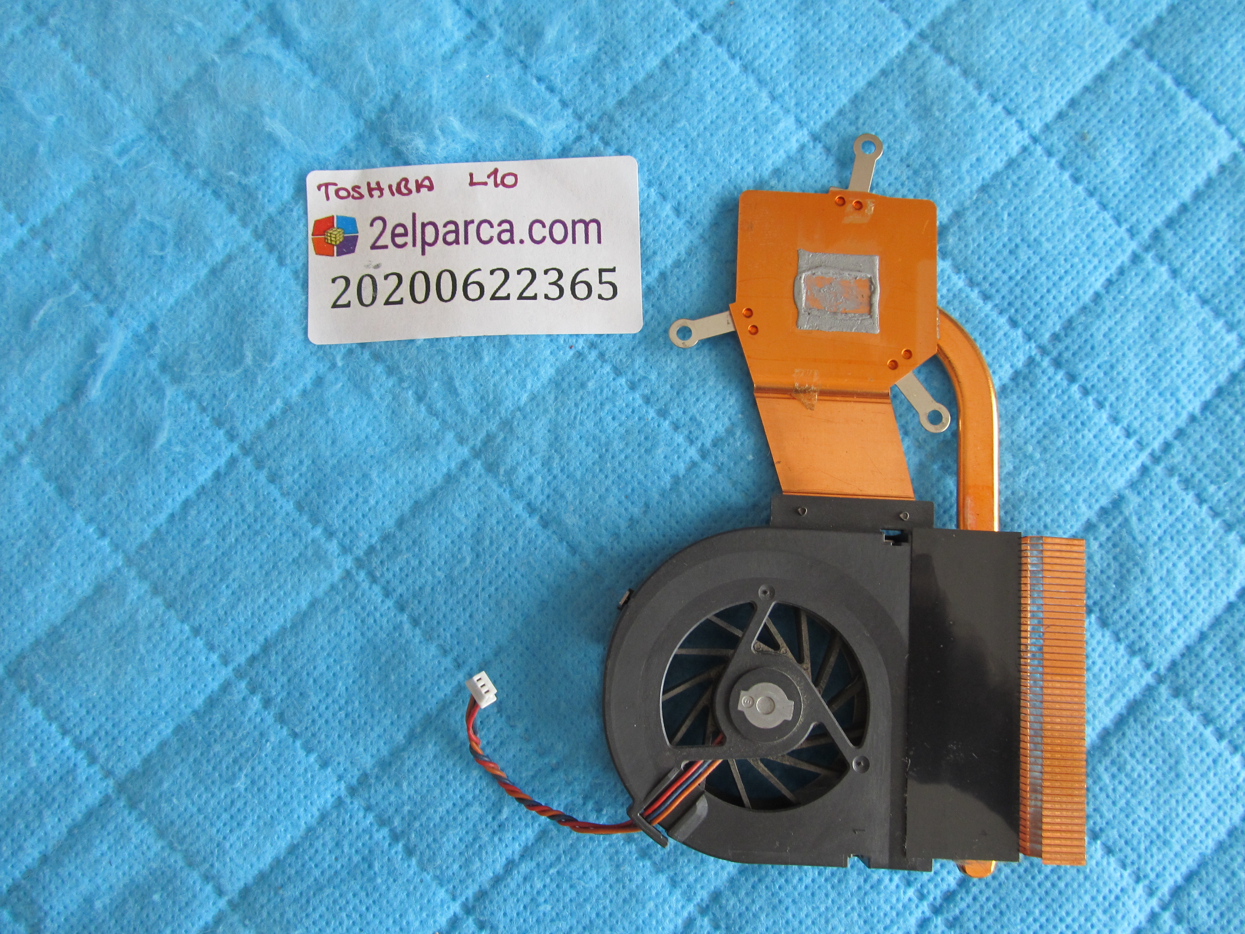 TOSHİBA Toshiba l10 fan bakir soğutucu (heatsink) küçük görsel 2