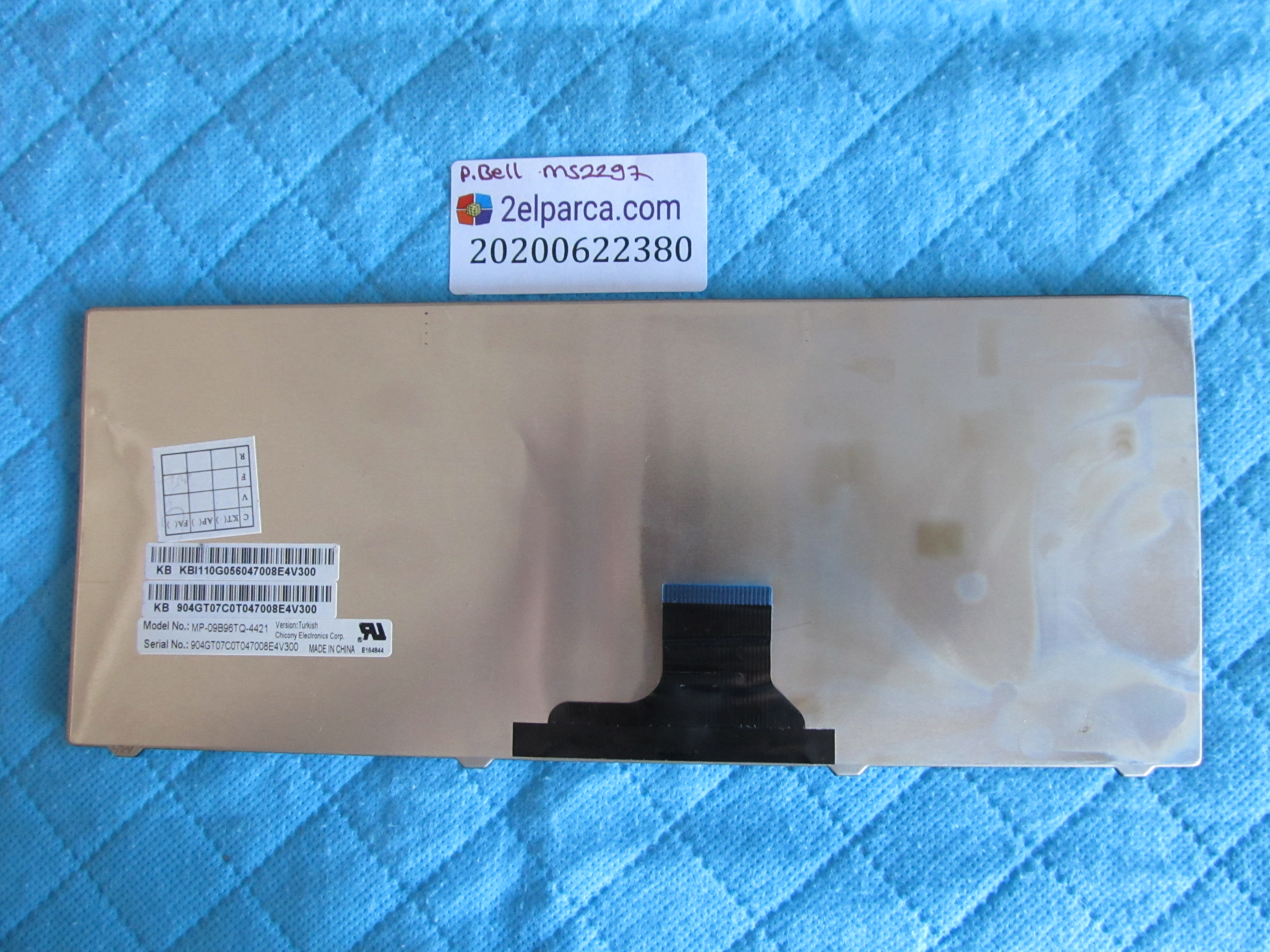 PACKARD BELL Packard bell ms2297 klavye tr q (tek tuş eksik) küçük görsel 2