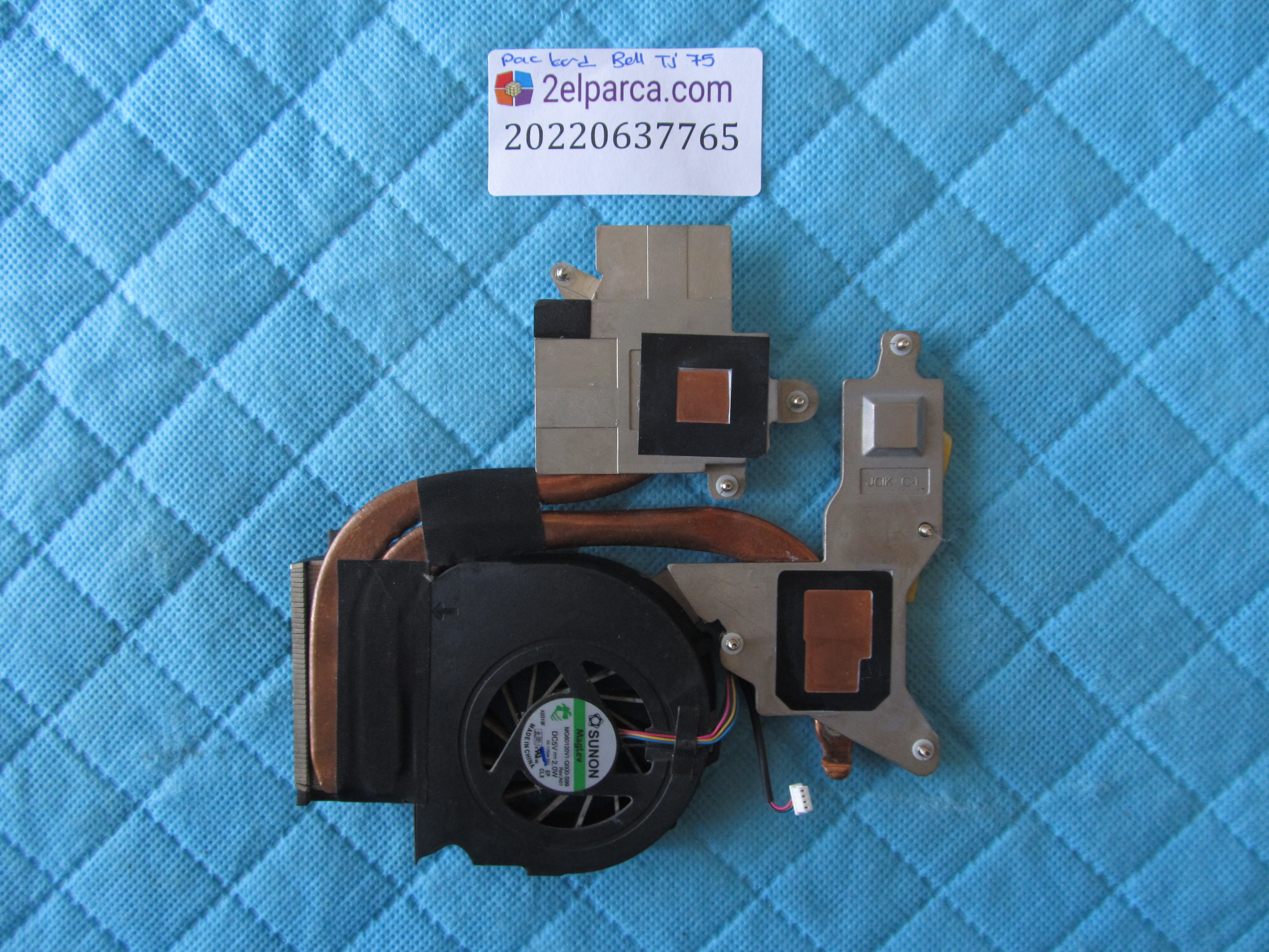 PACKARD BELL Packard bell tj75 fan bakir soğutucu (heatsink) orjinal ürün küçük görsel 2