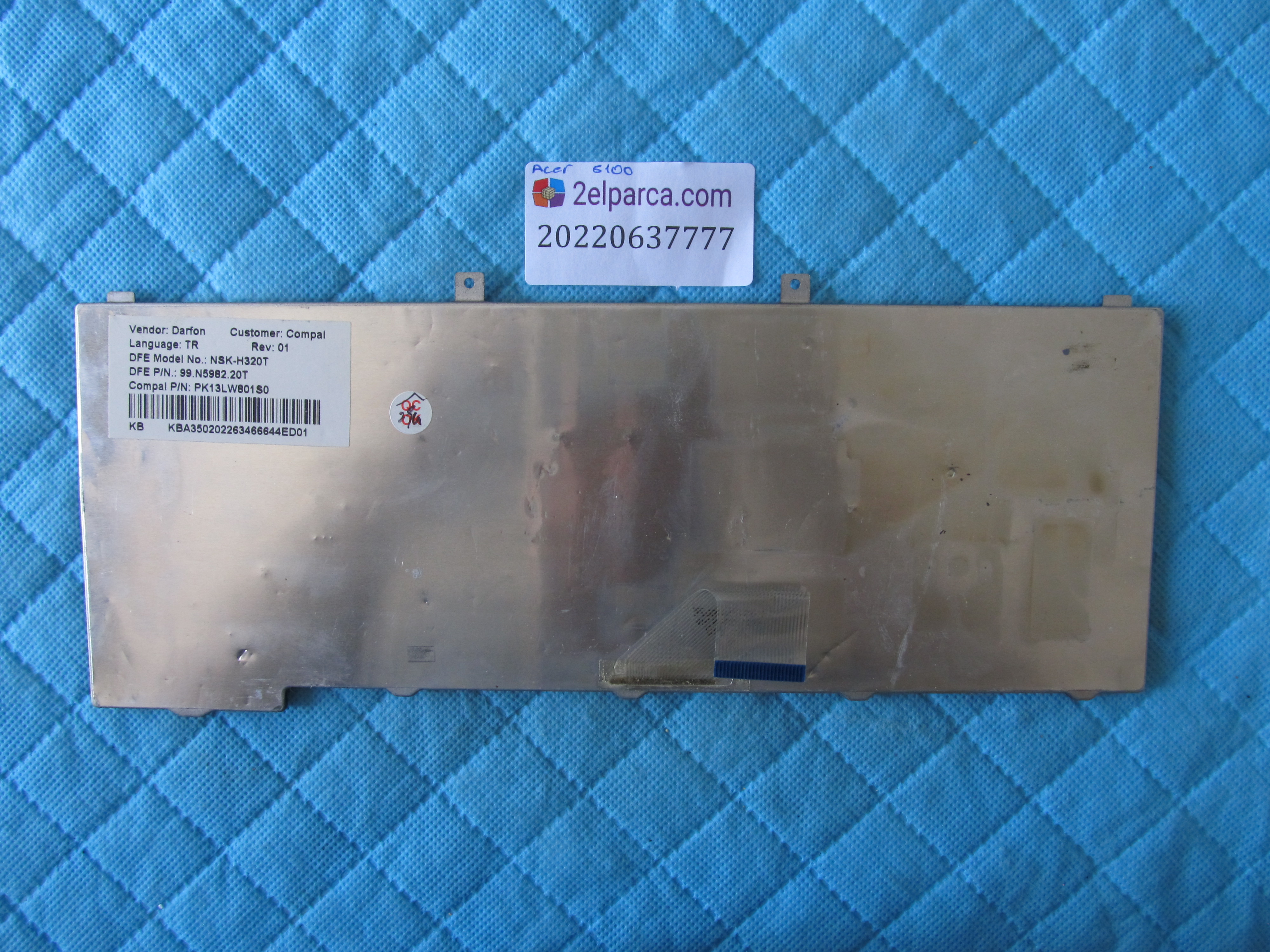 ACER Acer 5100 tr q klavye orjinal ürün küçük görsel 2