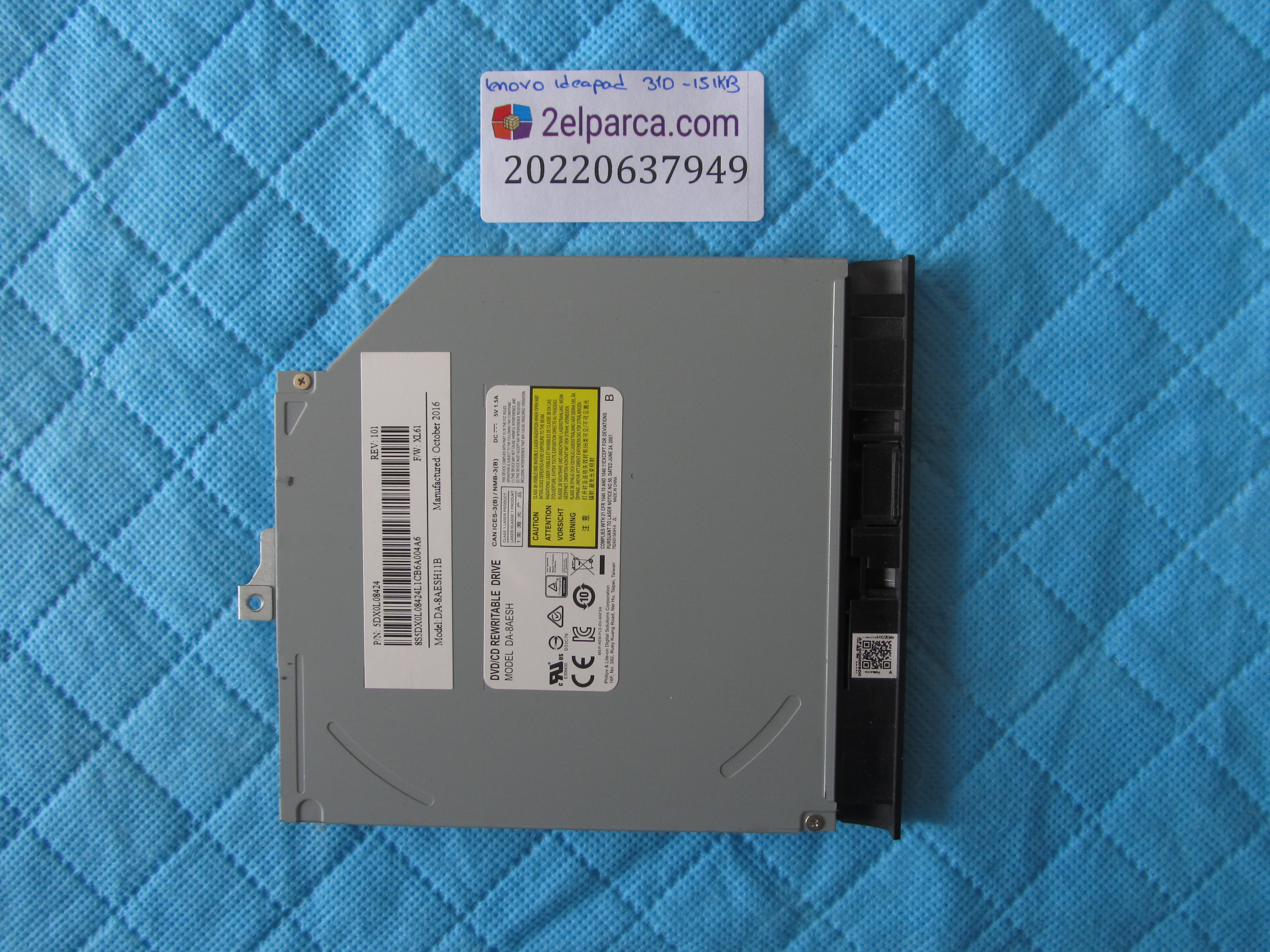 LENOVO Lenovo ideapad 310-15ikb dvd sürücü orjinal ürün küçük görsel 2