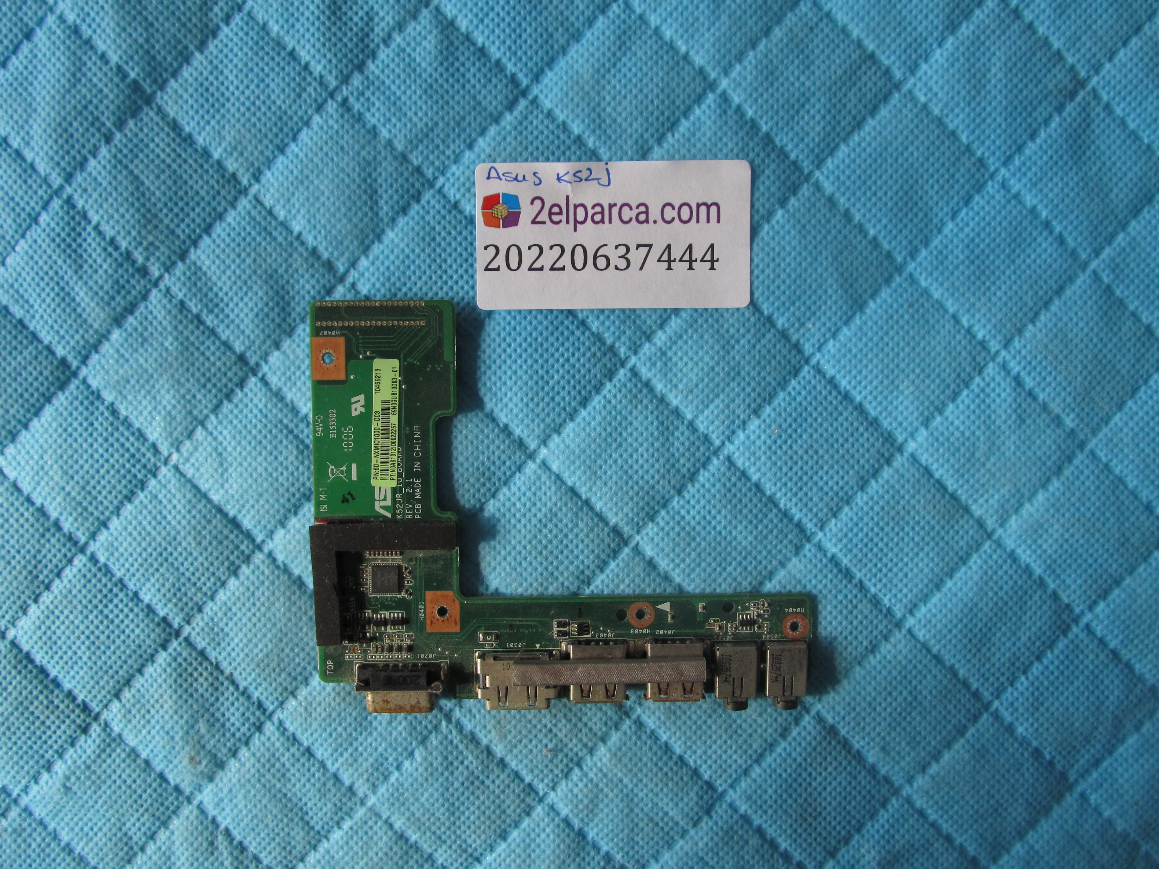 Asus k52j usb vga port ve ses karti orjinal ürün