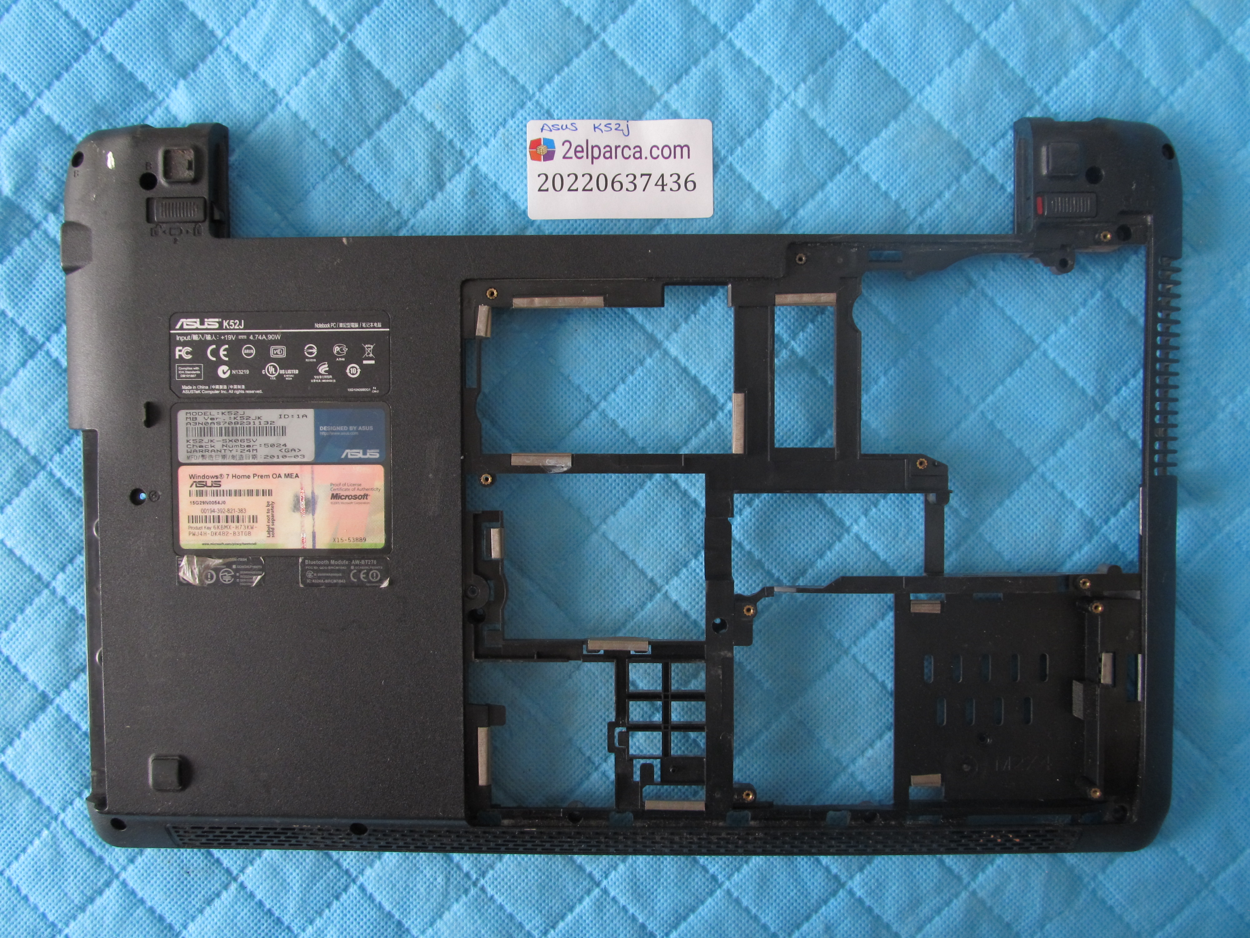 Asus k52j alt kasa orjinal ürün