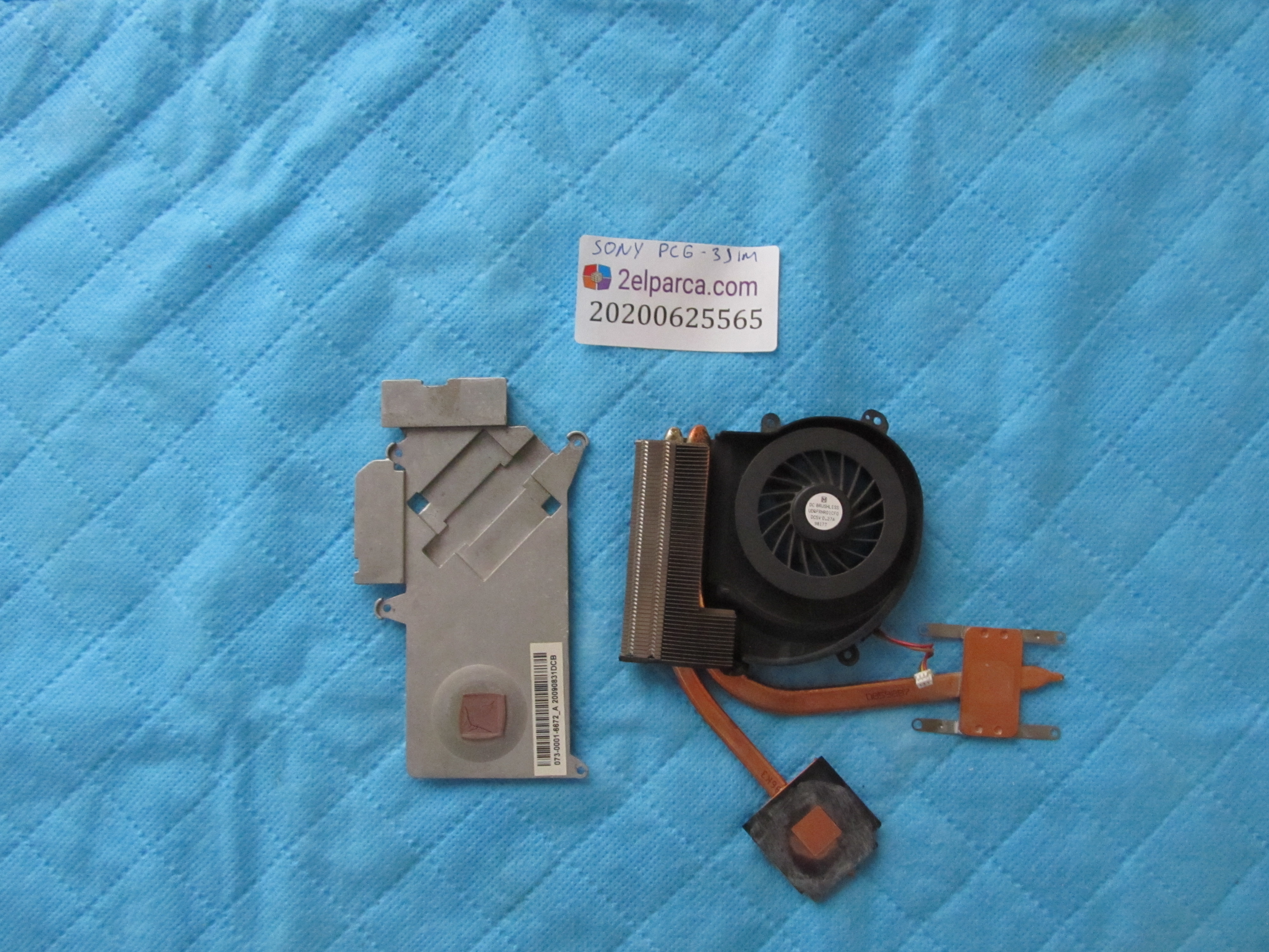 SONY Sony pcg-3j1m fan bakir soğutucu (heatsink) küçük görsel 2