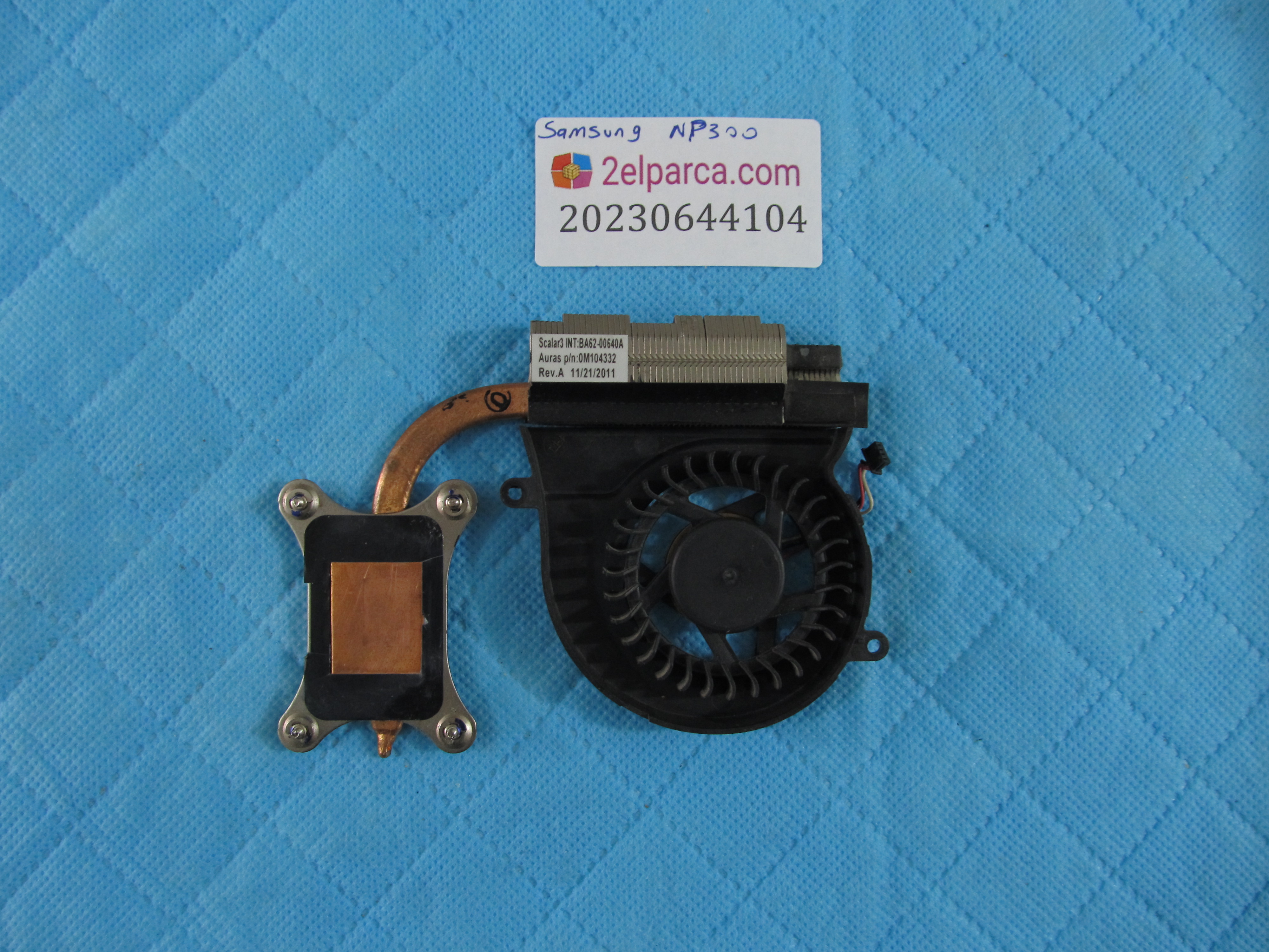 SAMSUNG Samsung np300 fan soğutucu bakir (heatsink) orjinal ürün küçük görsel 2