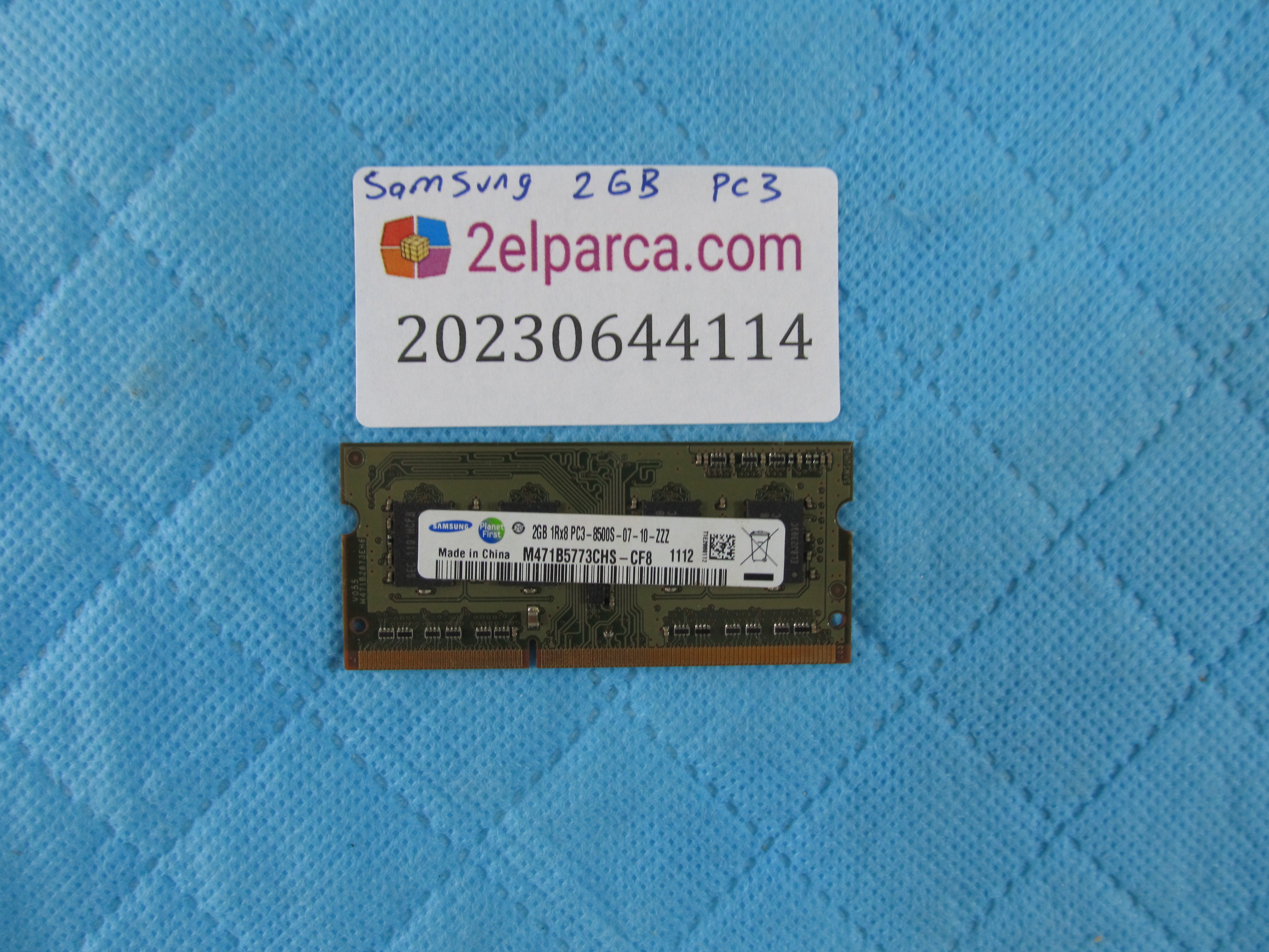 Samsung 2gb ddr3 8500s 07-10-zzz ram bellek orjinal ürün