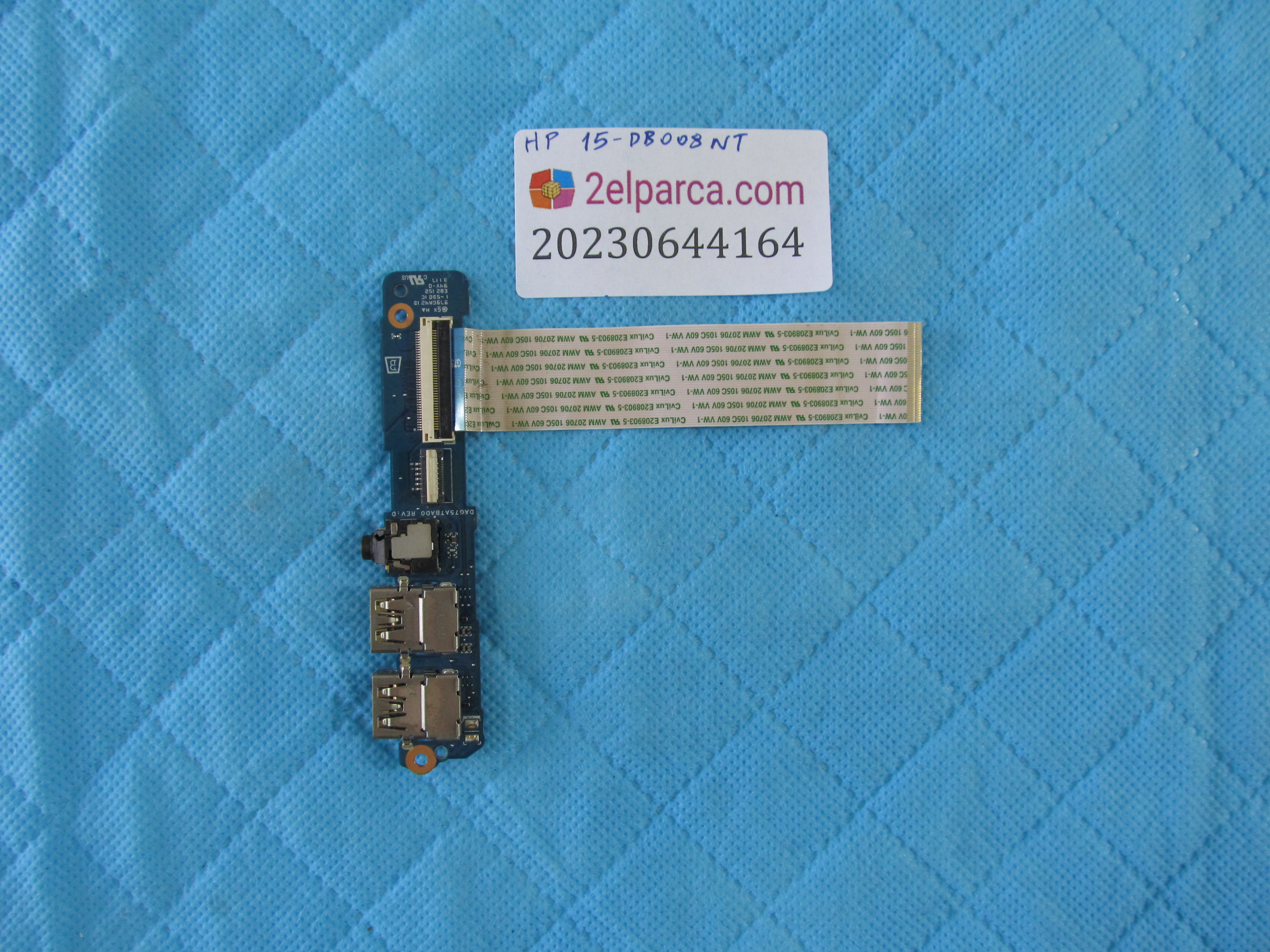 HP Hp 15-db008nt usb ve ses board flex orjinal ürün küçük görsel 2