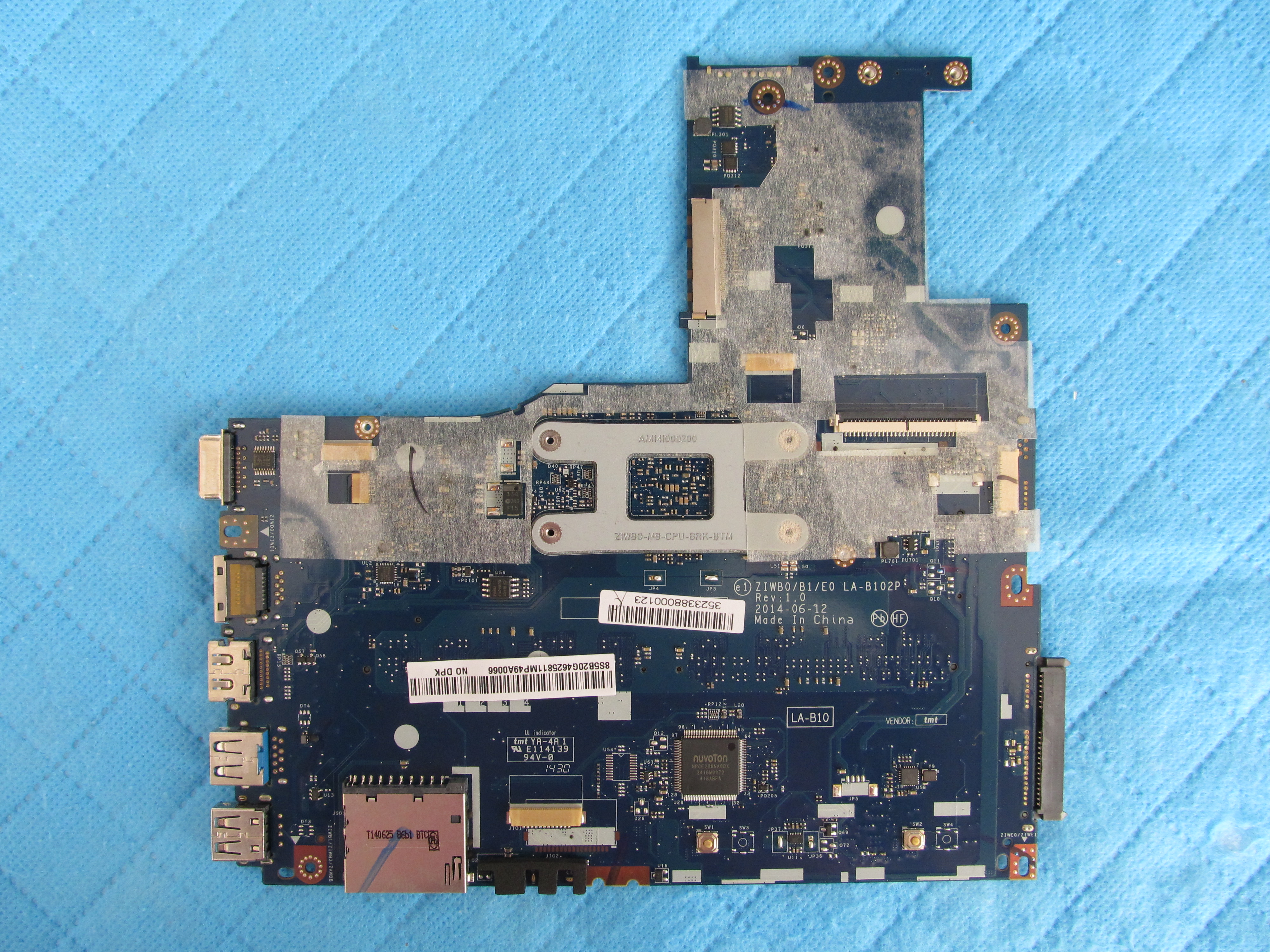 LENOVO Lenovo b50-30 anakart la-b102p anakart ziwb0 b1 e0 anakart küçük görsel 2