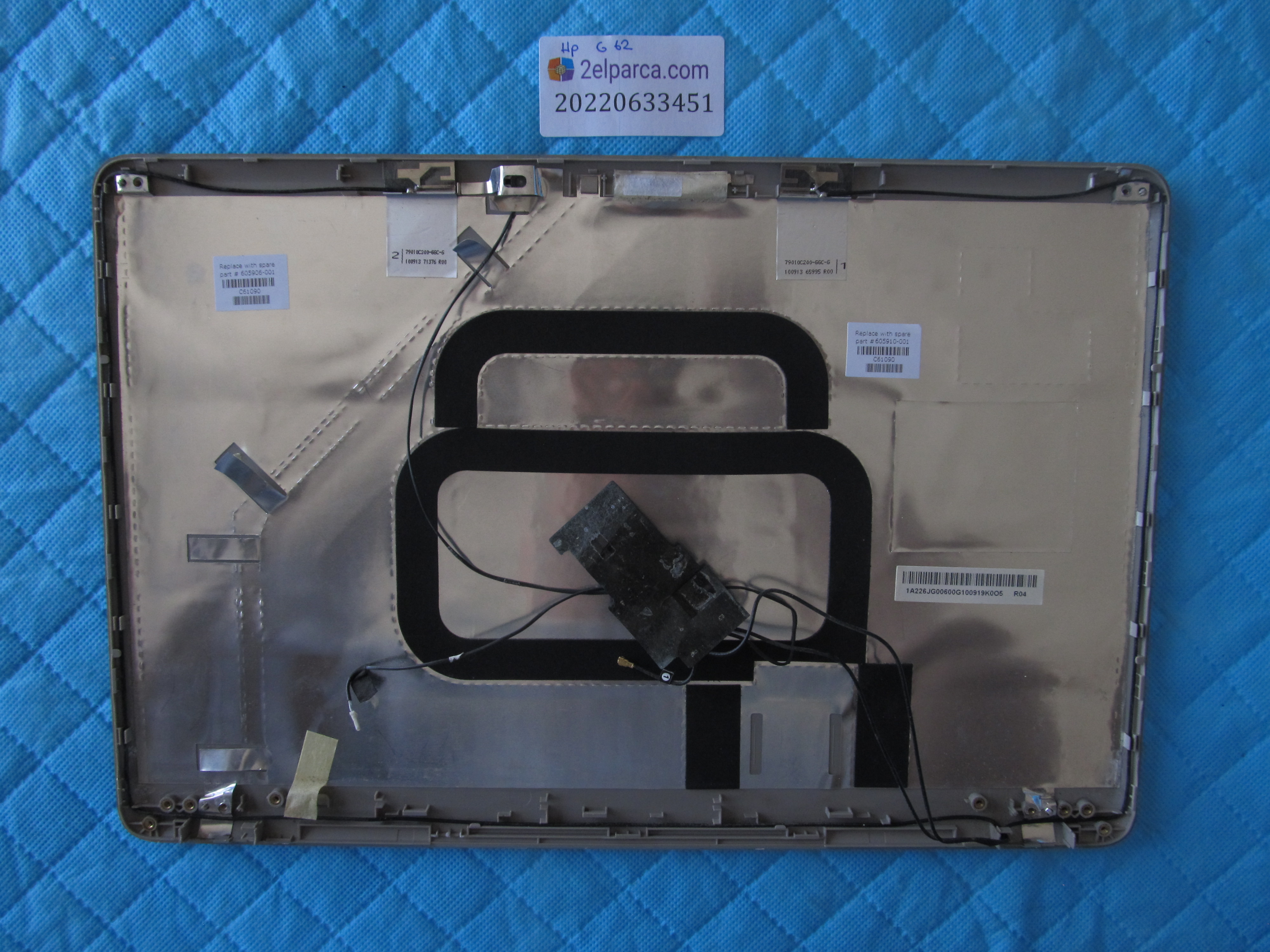 HITACHI Hp g62 arka kapak back cover orjinal ürün küçük görsel 2