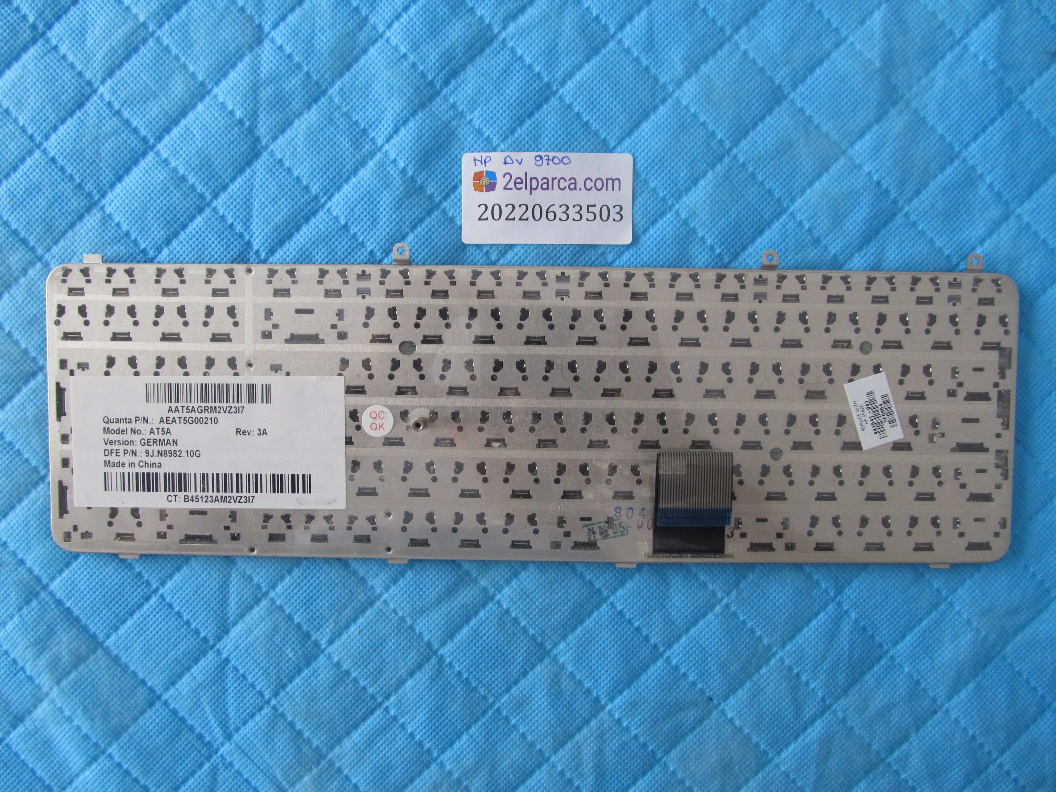 HP Hp dv 9700 klavye orjinal ürün küçük görsel 2