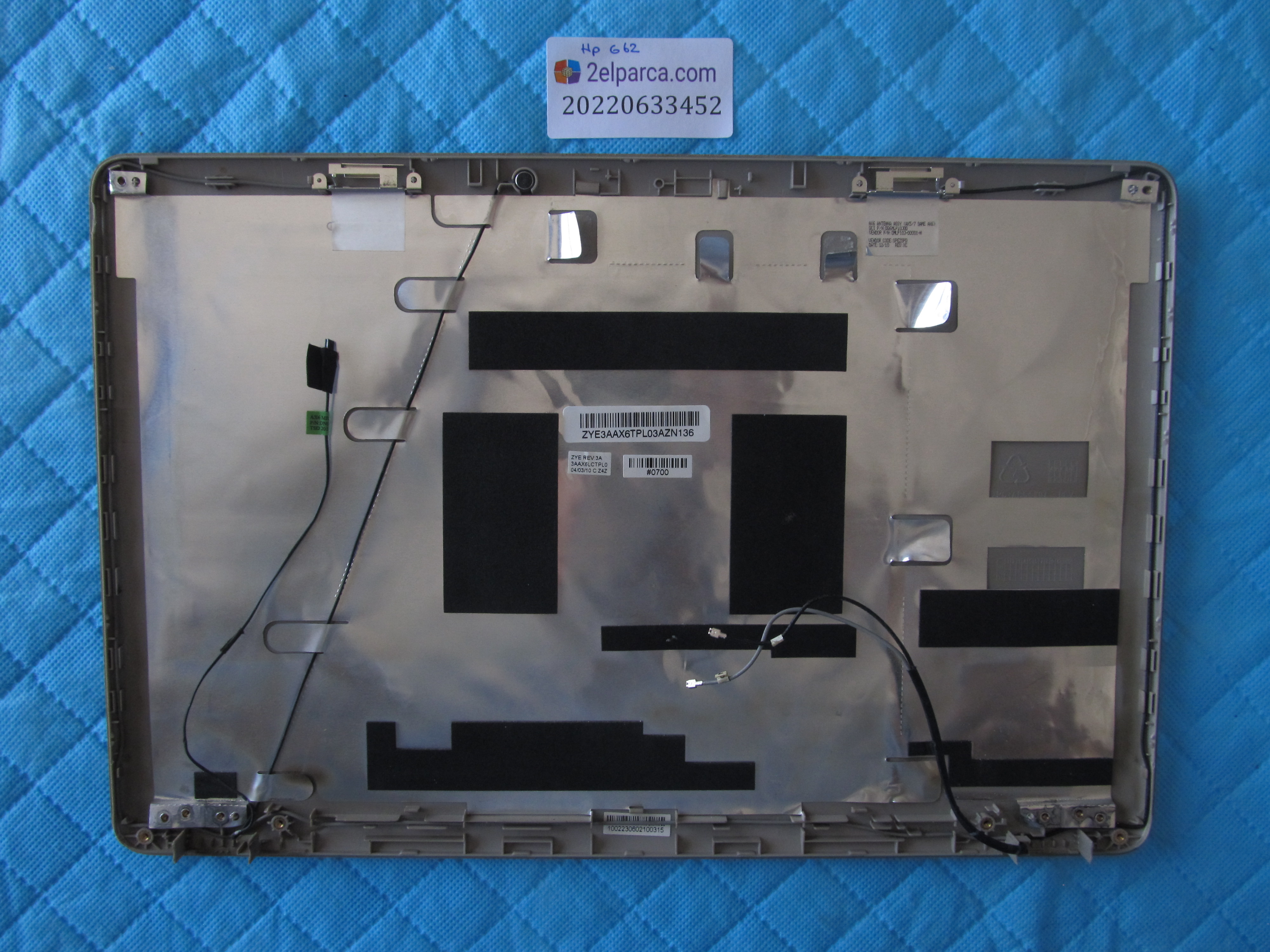HP Hp g62 arka kapak back cover orjinal ürün küçük görsel 2