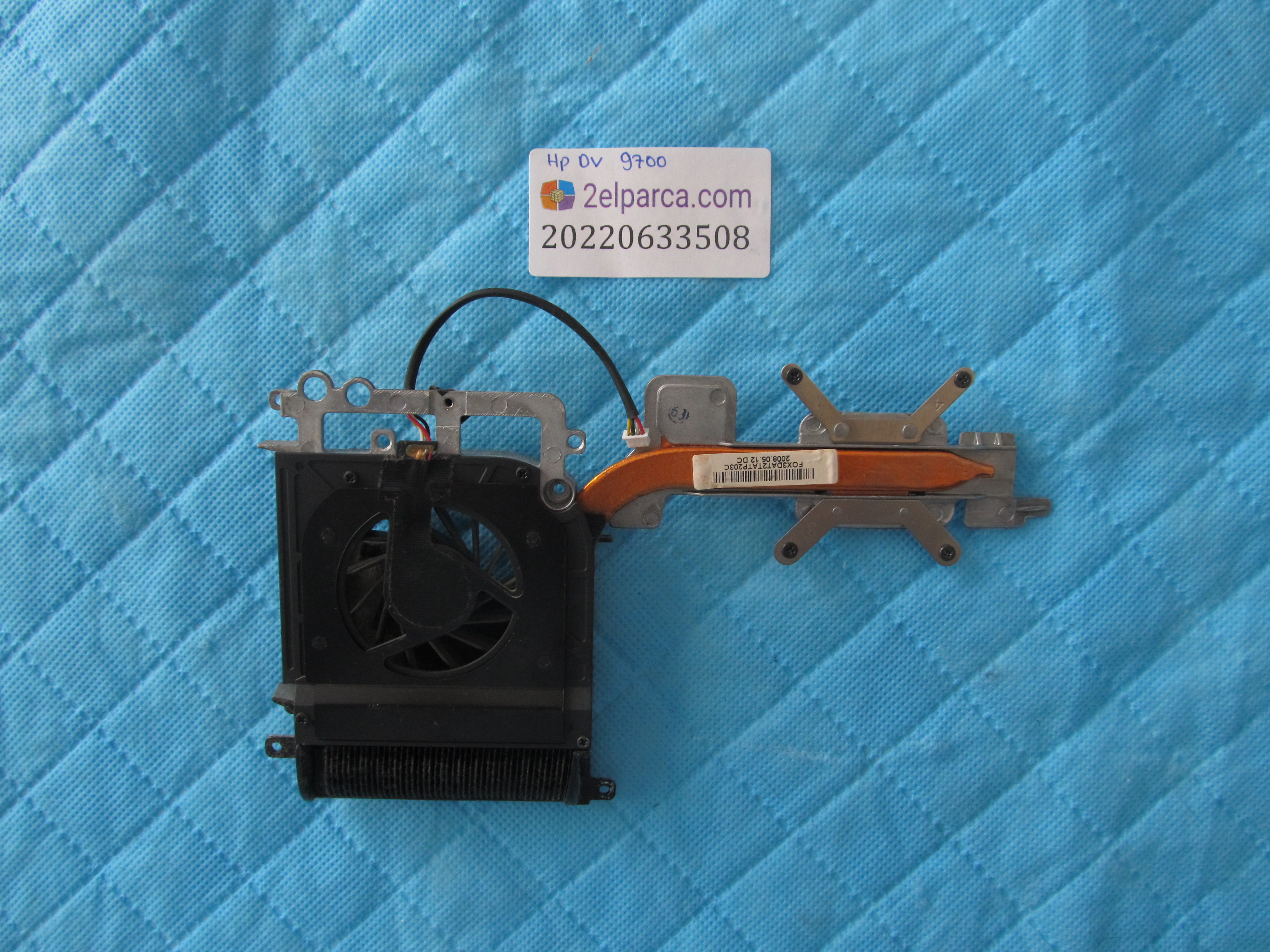 HP Hp dv9700 fan soğutucu bakir heatsink orjinal ürün küçük görsel 2
