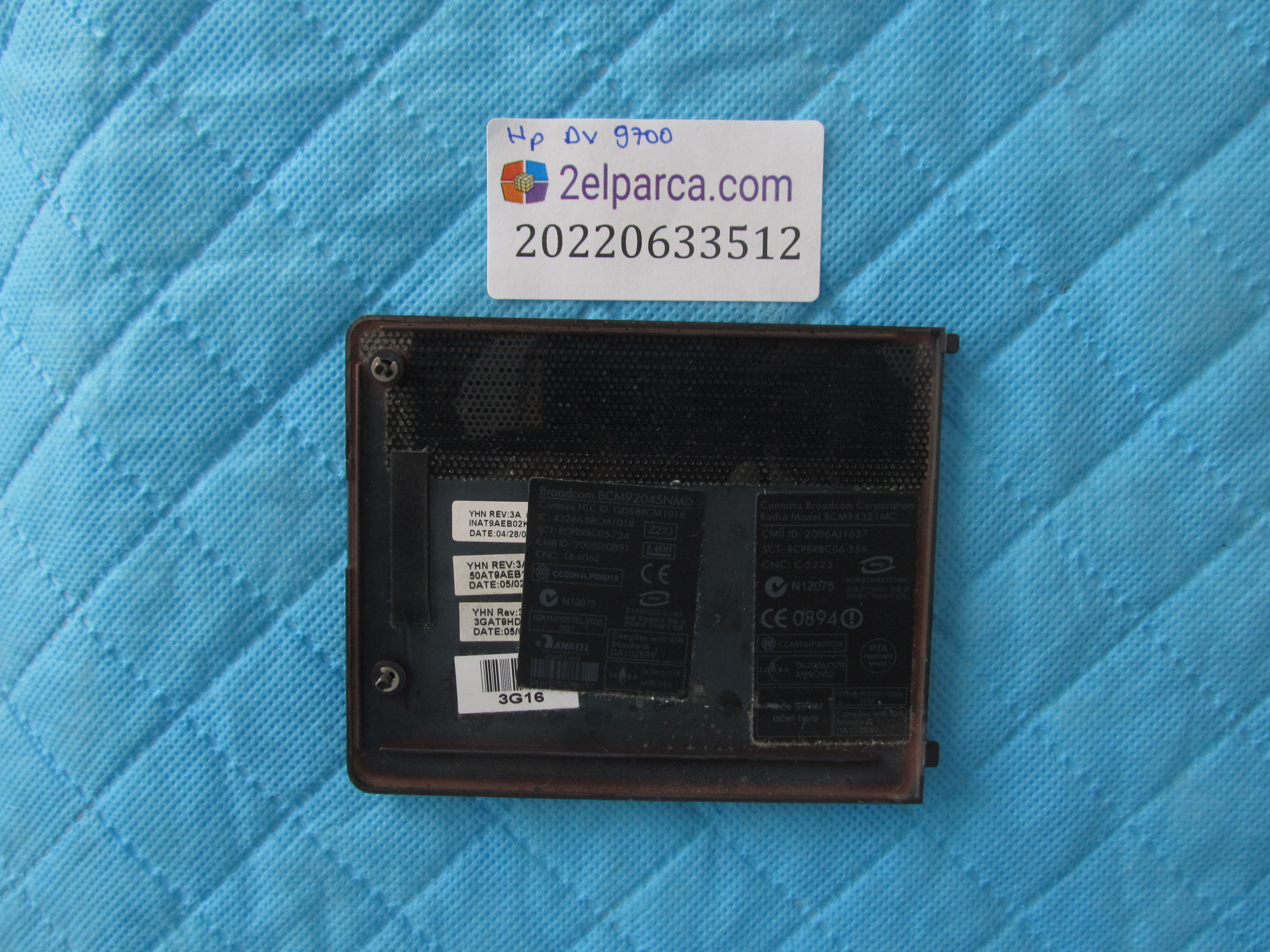HP Hp dv9700 alt kapak servis kapaği orjinal ürün küçük görsel 2