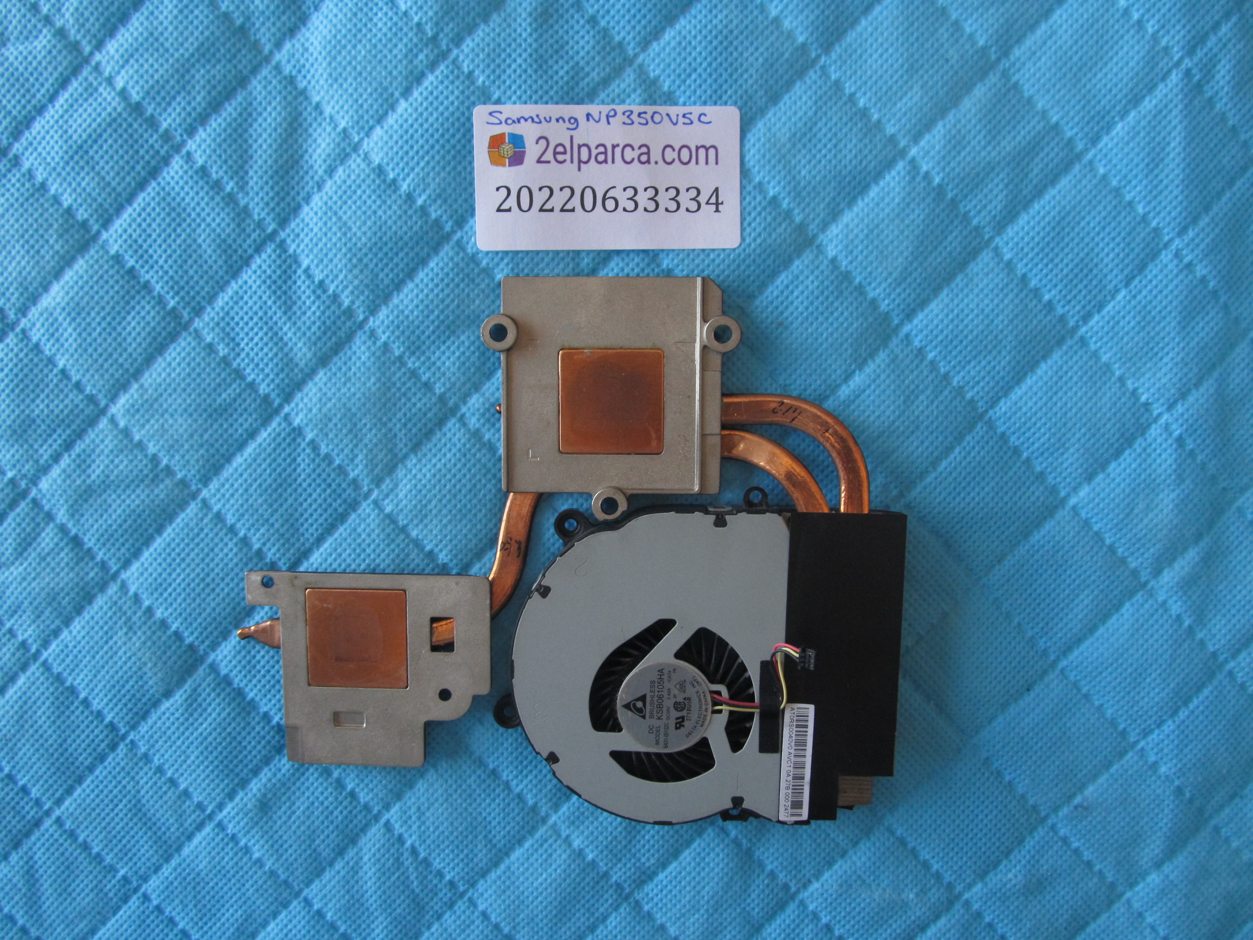 SAMSUNG Samsung np350 fan soğutucu bakir (heatsink) set orjinal ürün küçük görsel 2
