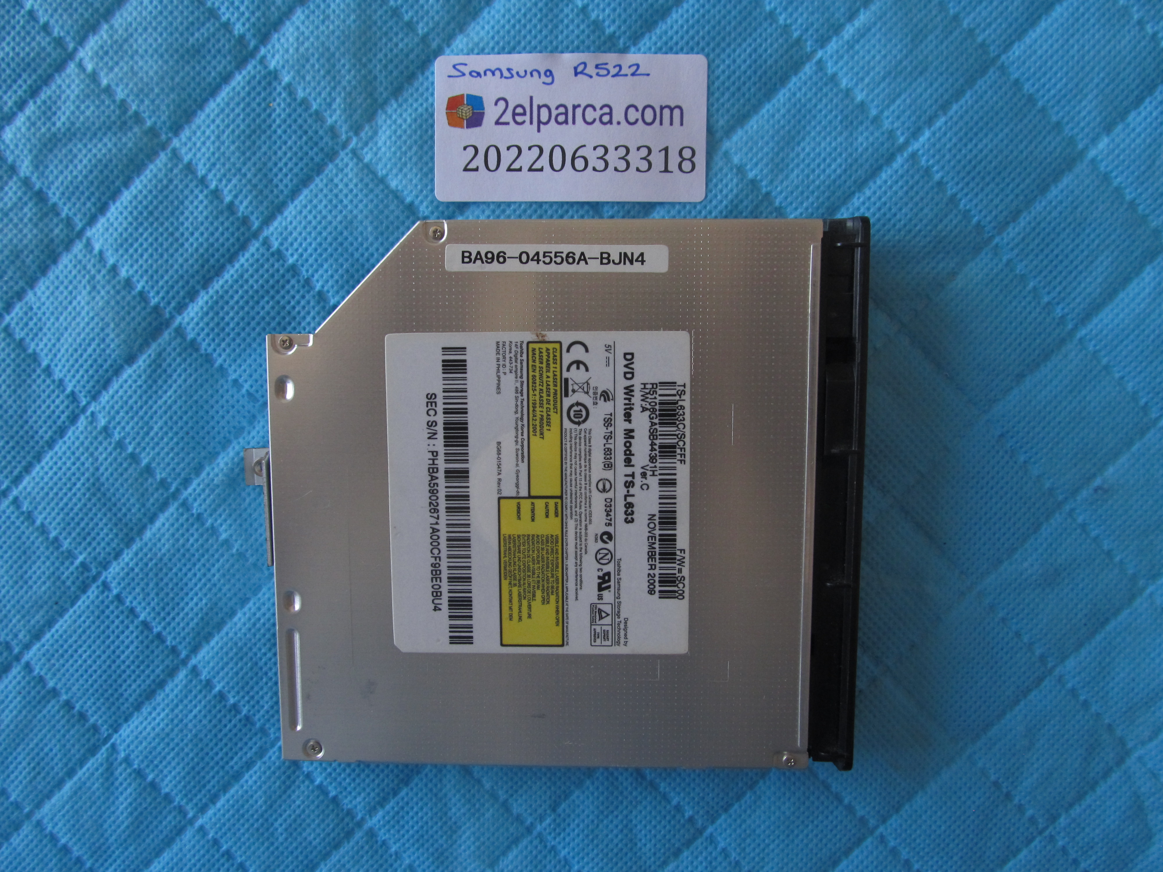 SAMSUNG Samsung r522 dvd yazici orjinal ürün küçük görsel 2