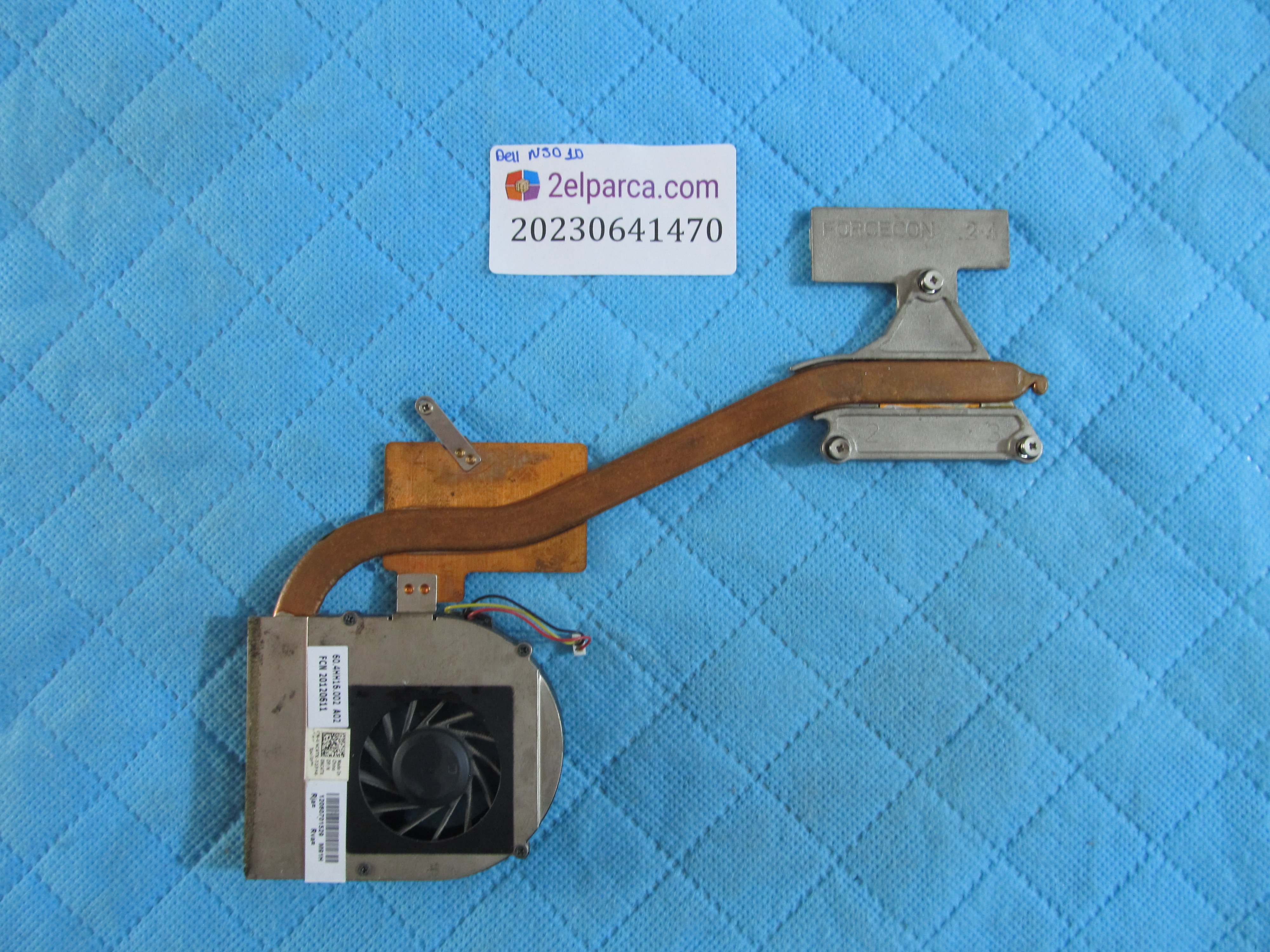 Dell n5010 fan bakir soğutucu (heatsink) orjinal ürün