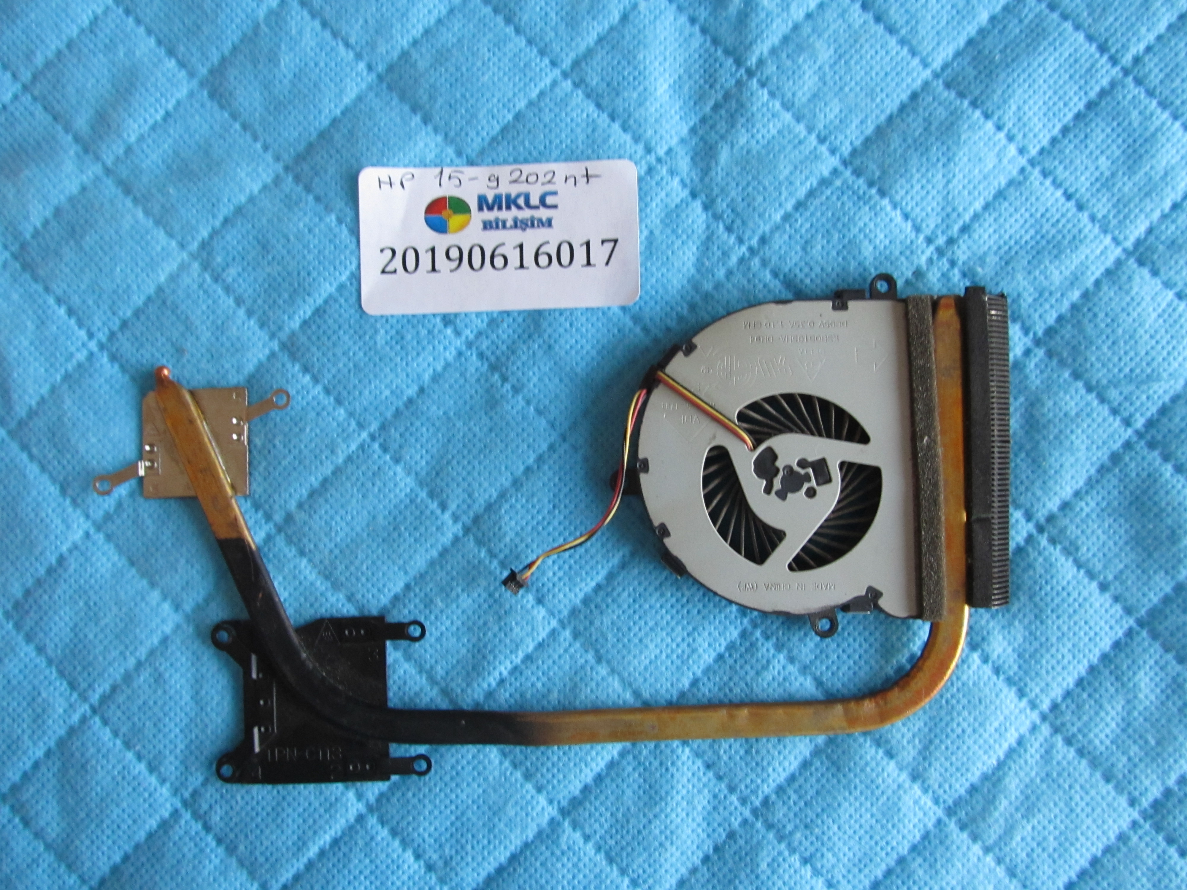 Hp 15-g202nt fan bakir soğutucu (heatsink) orjinal ürün