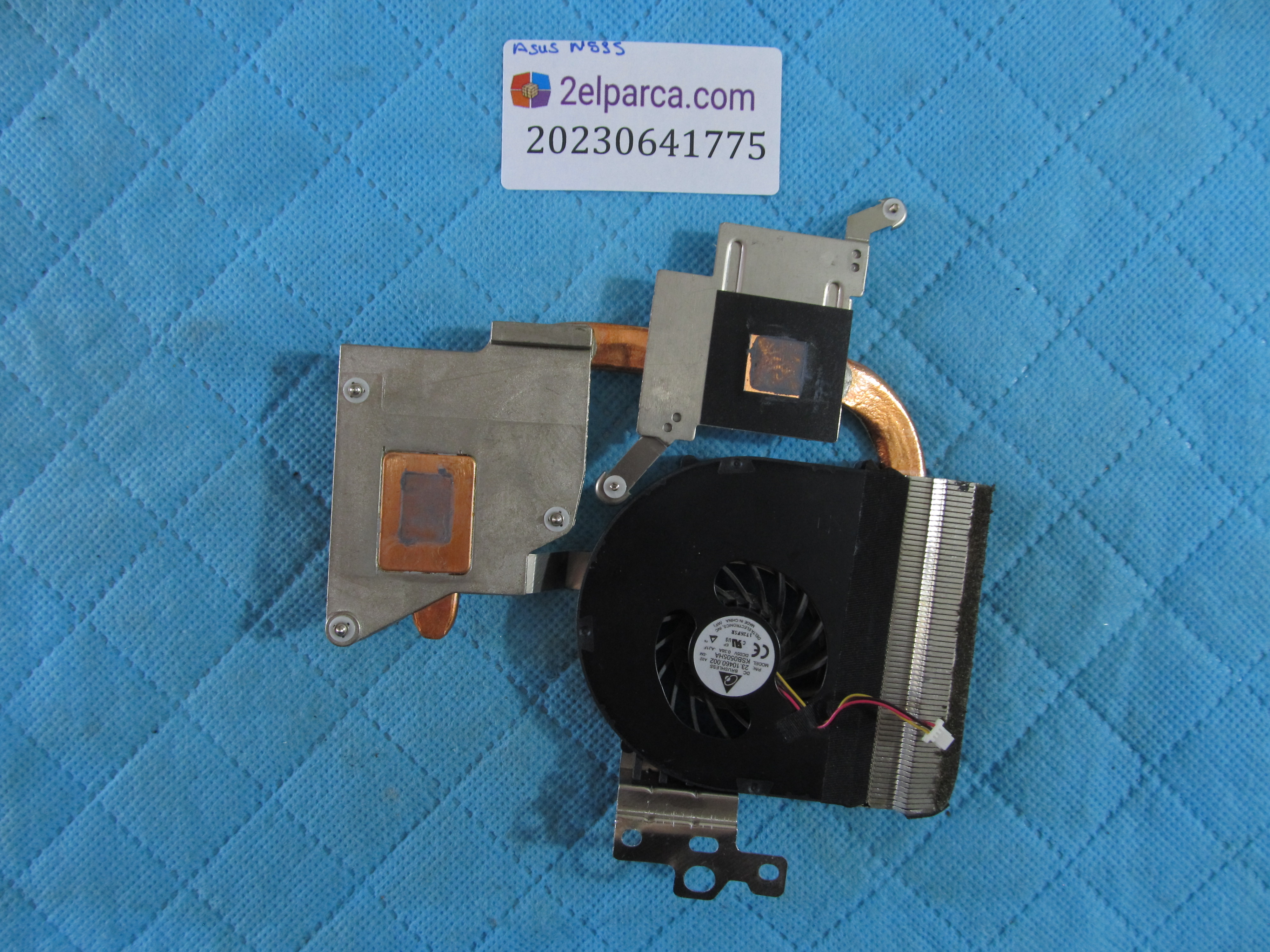ASUS Asus n53s fan bakir soğutucu (heatsink) orjinal ürün küçük görsel 2