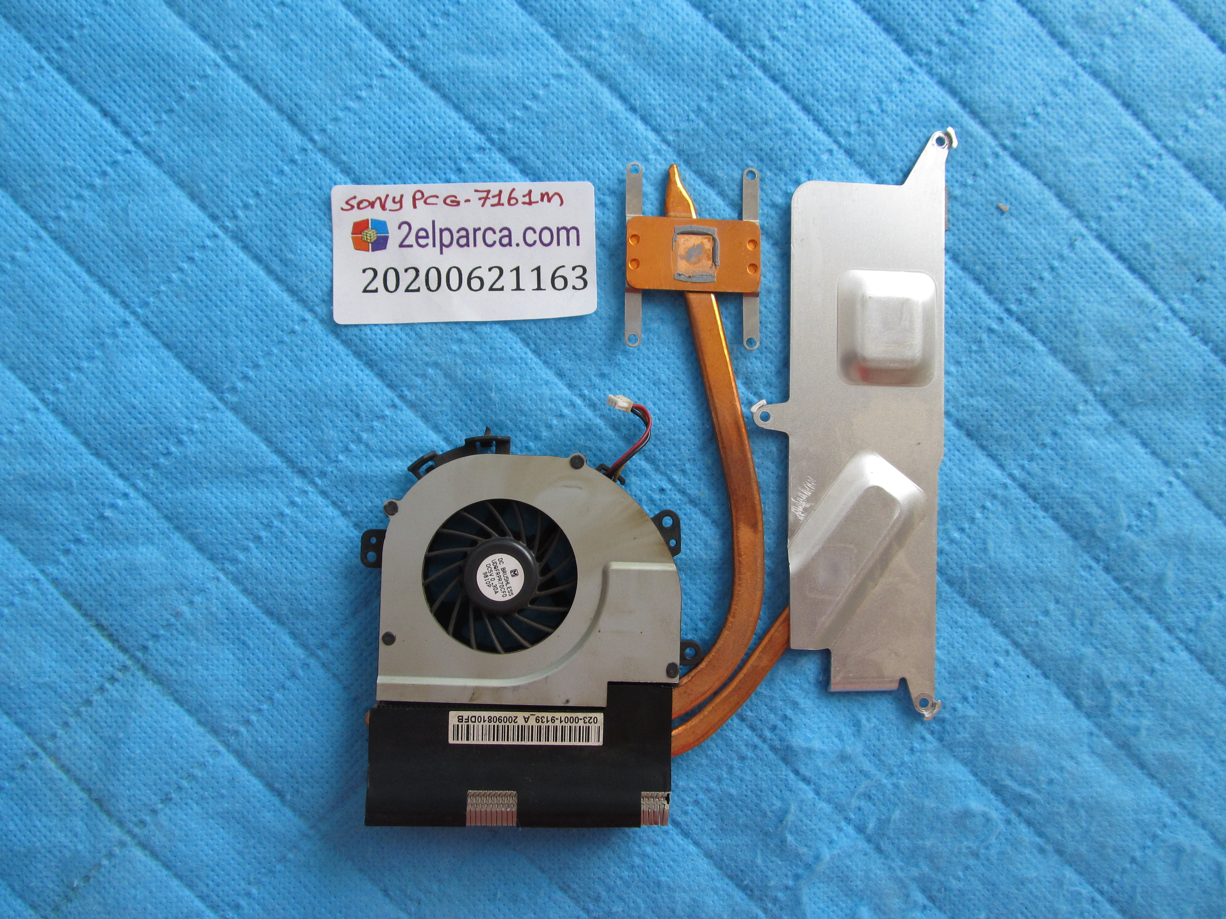 SONY Sony pcg-7161m fan bakir soğutucu (heatsink) orjinal ürün küçük görsel 2