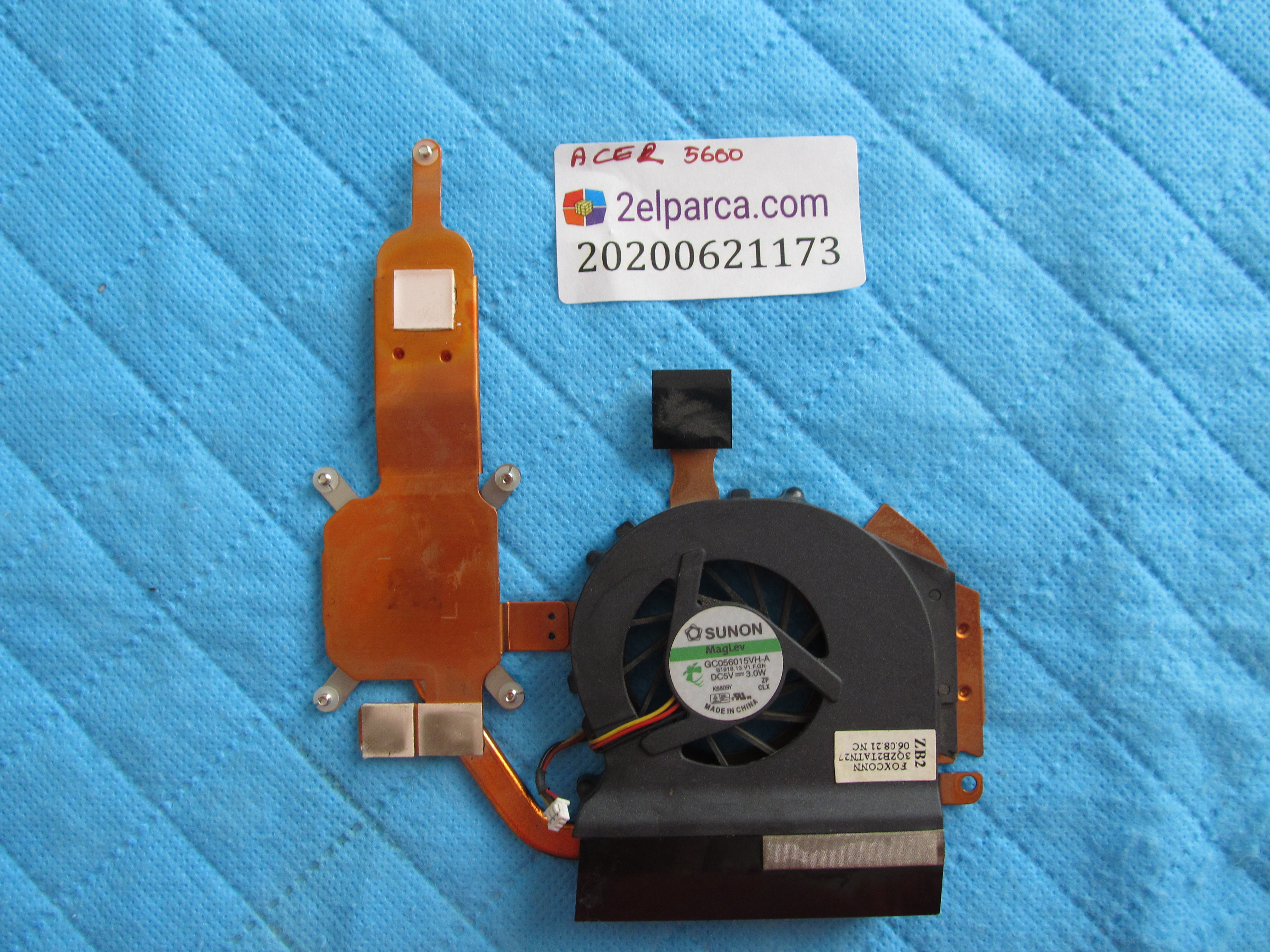 ACER Acer 5600 fan bakir soğutucu (heatsink) orjinal ürün küçük görsel 2