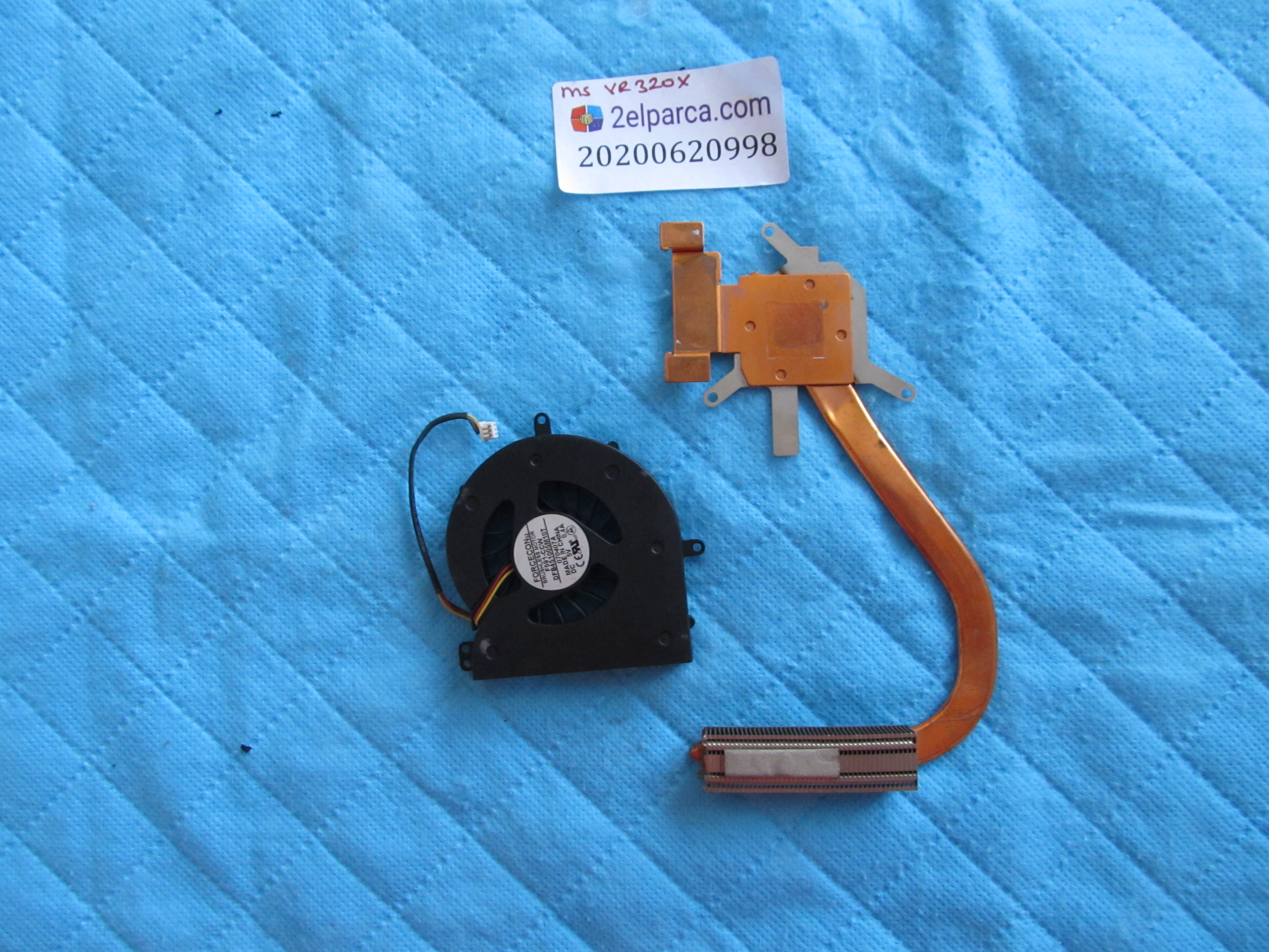 MSI Msi vr320x fan bakir soğutucu (heatsink) orjinal ürün küçük görsel 2