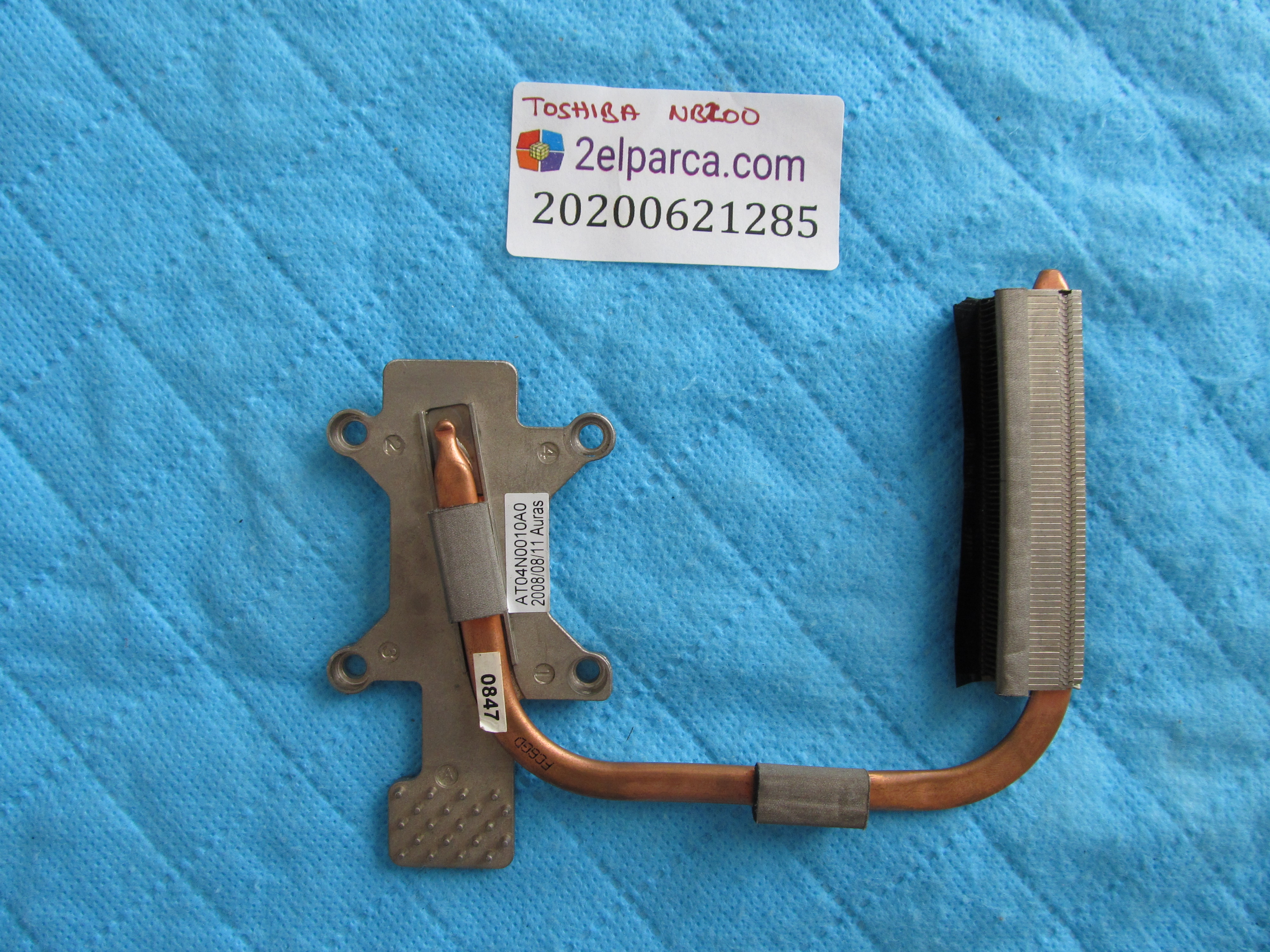 TOSHİBA Toshiba nb200 soğutucu bakir (heatsink) orjinal ürün küçük görsel 2