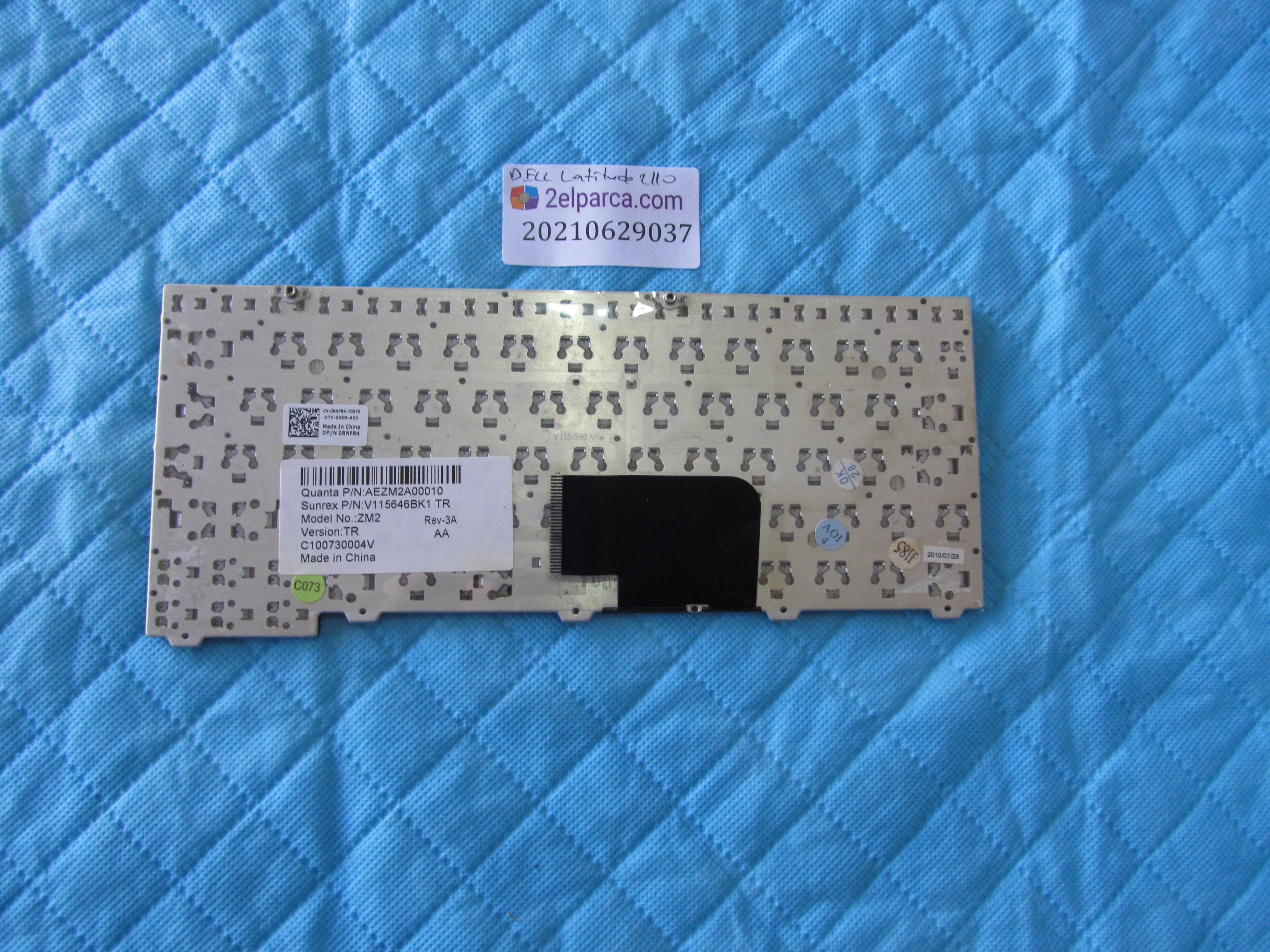 DELL Dell latitude 2110 klavye tr q orjinal ürün küçük görsel 2