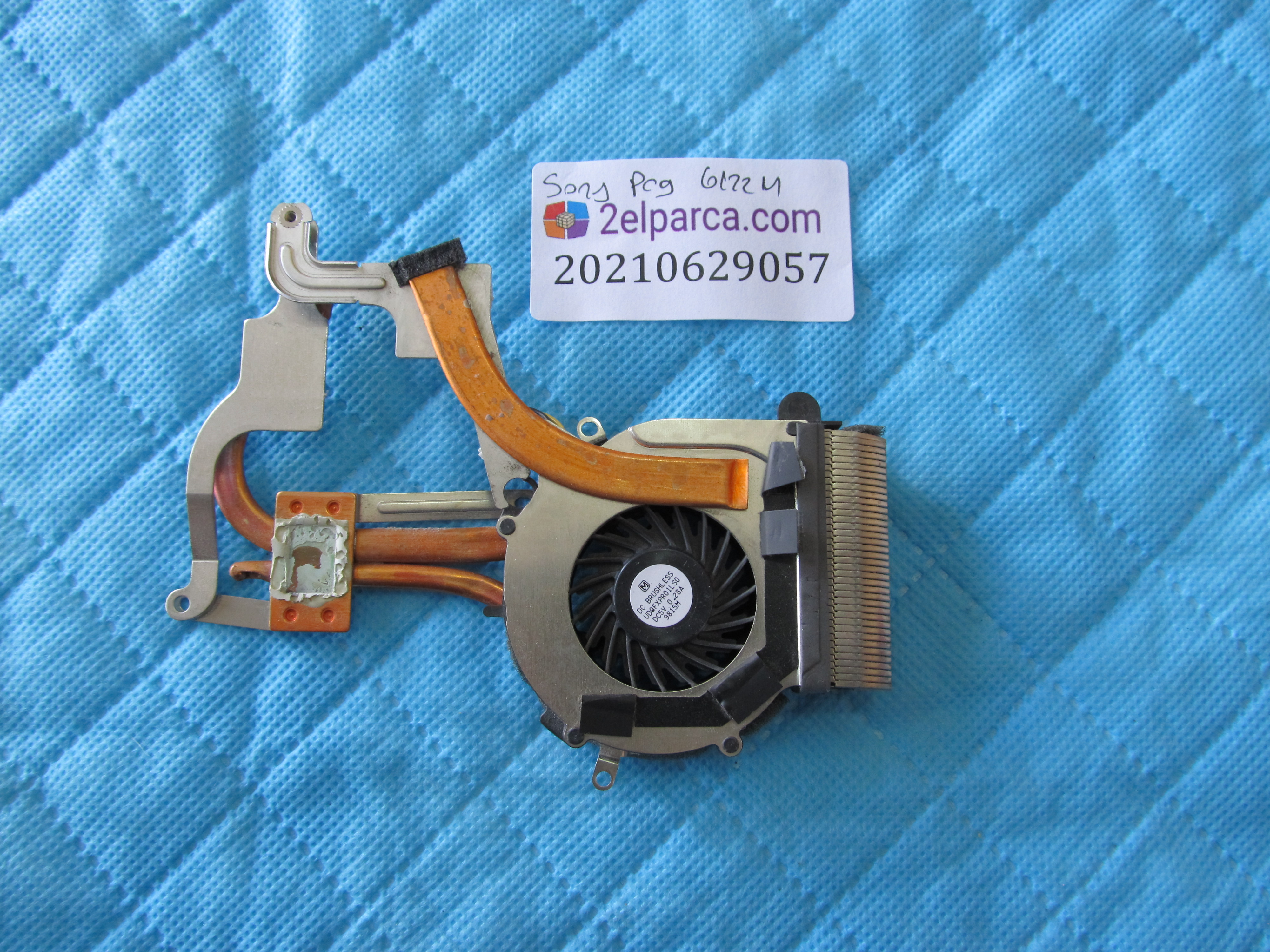 SONY Sony pcg-6122m fan bakir soğutucu (heatsink) ojinal ürün küçük görsel 2