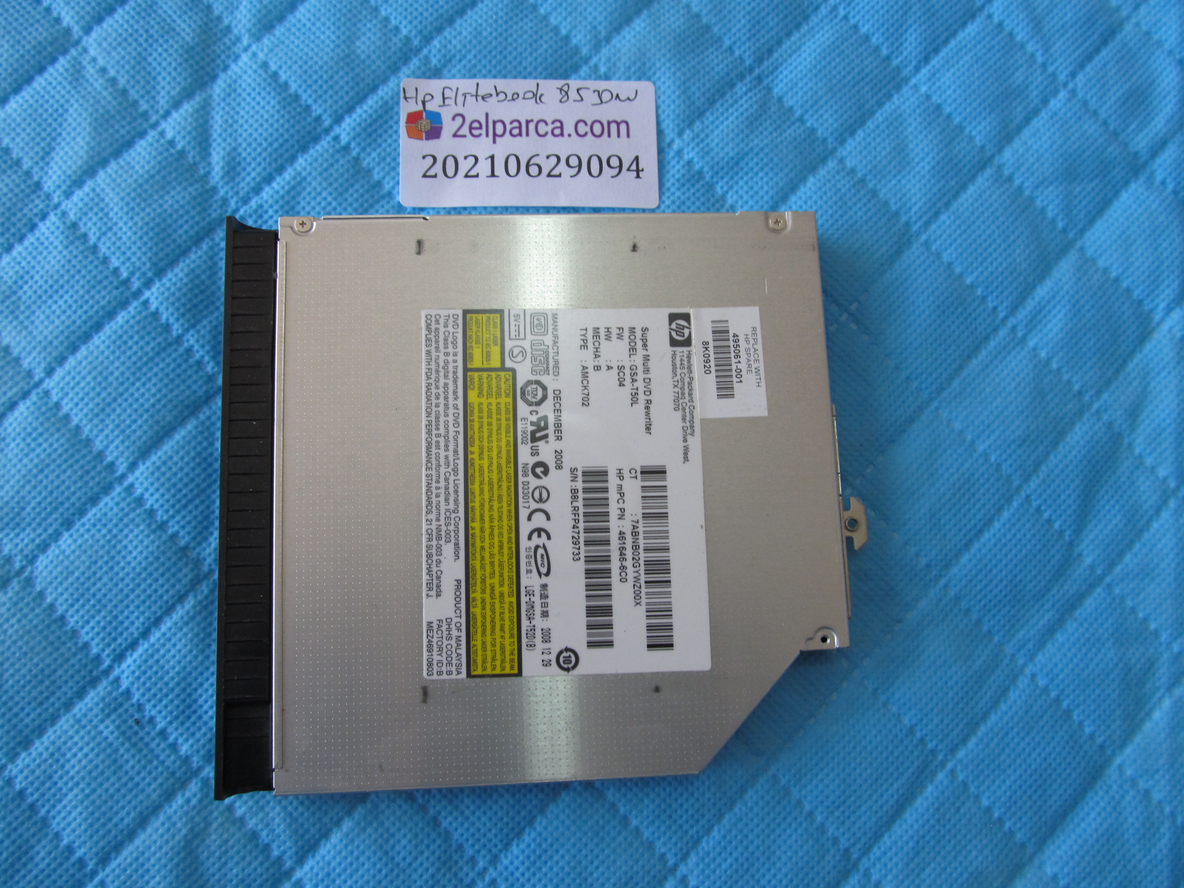 HP Hp elitebook 8530w dvd küçük görsel 2