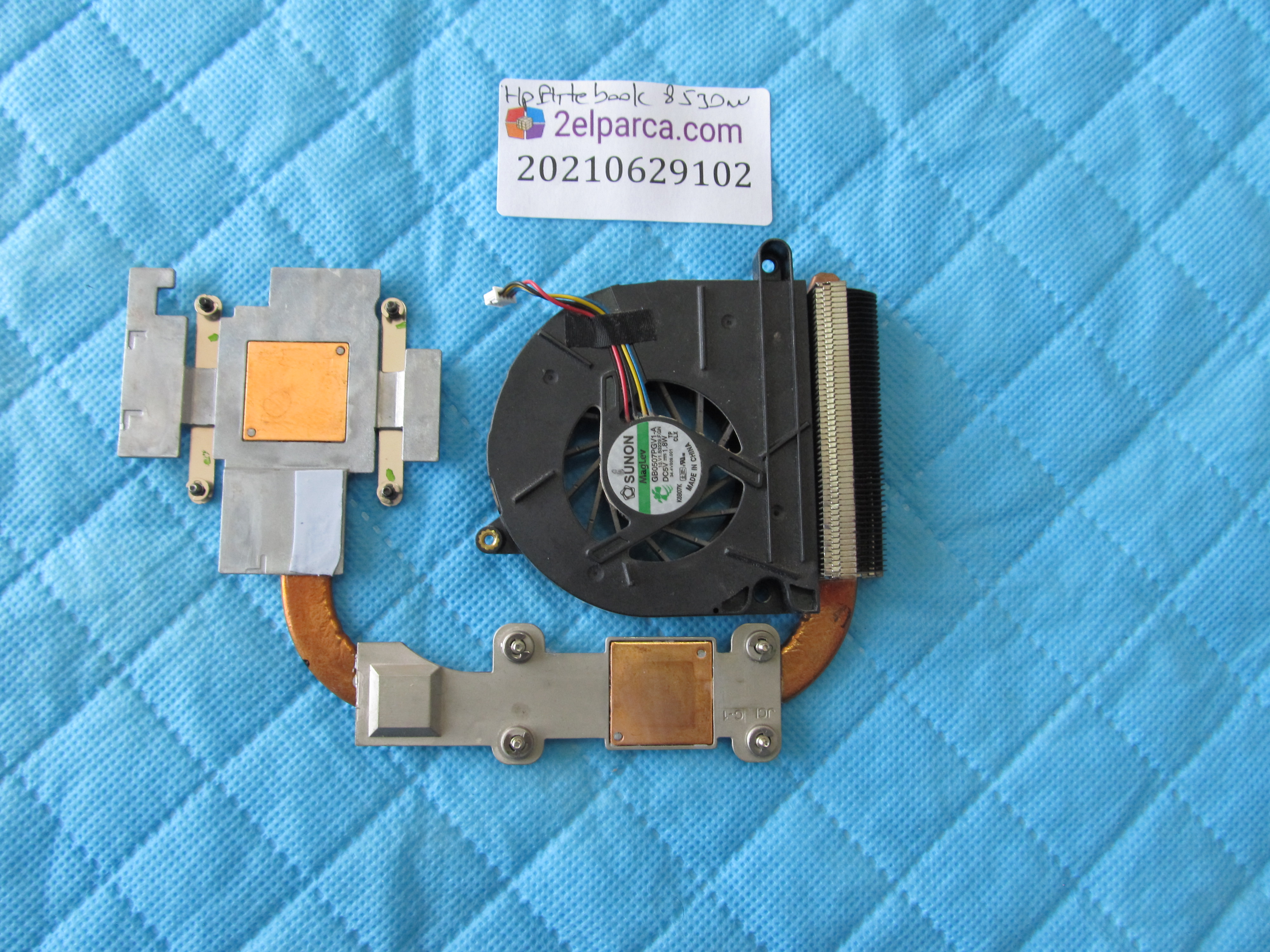 HP Hp elitebook 8530w fan bakir soğutucu (heatsink) orjinal ürün küçük görsel 2