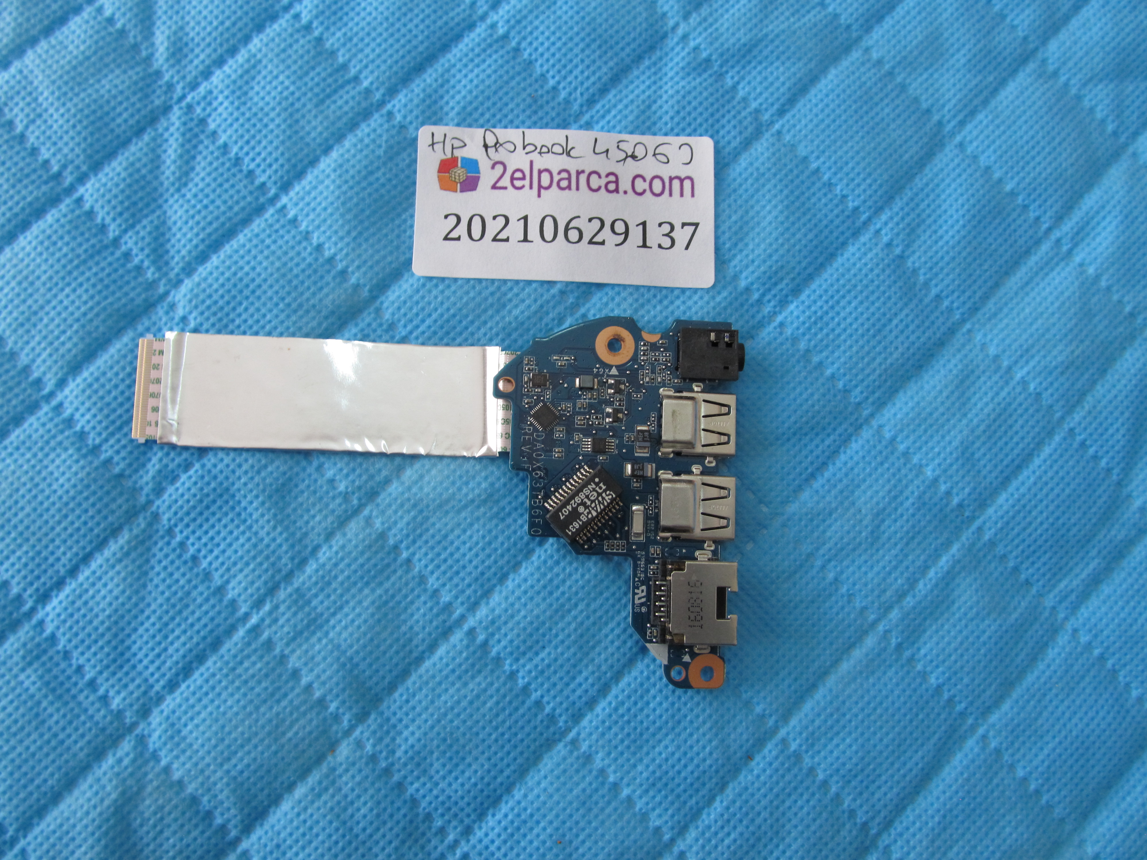 HP Hp probook 450 g3 usb ses ve ethernet board flex küçük görsel 2