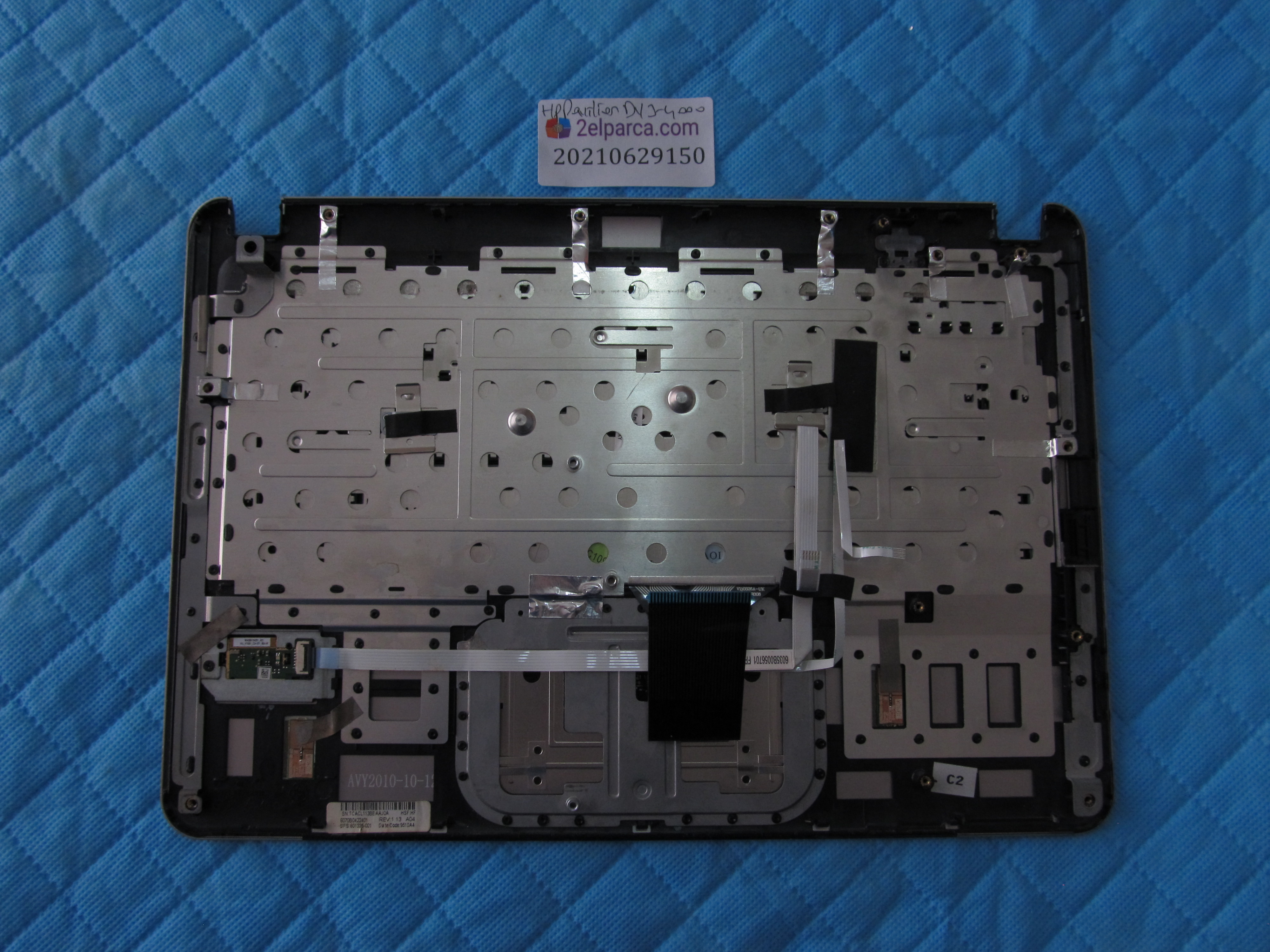 HP Hp dv3-4000 üst kasa klavye kasasi klavye dahil orjinal ürün küçük görsel 2