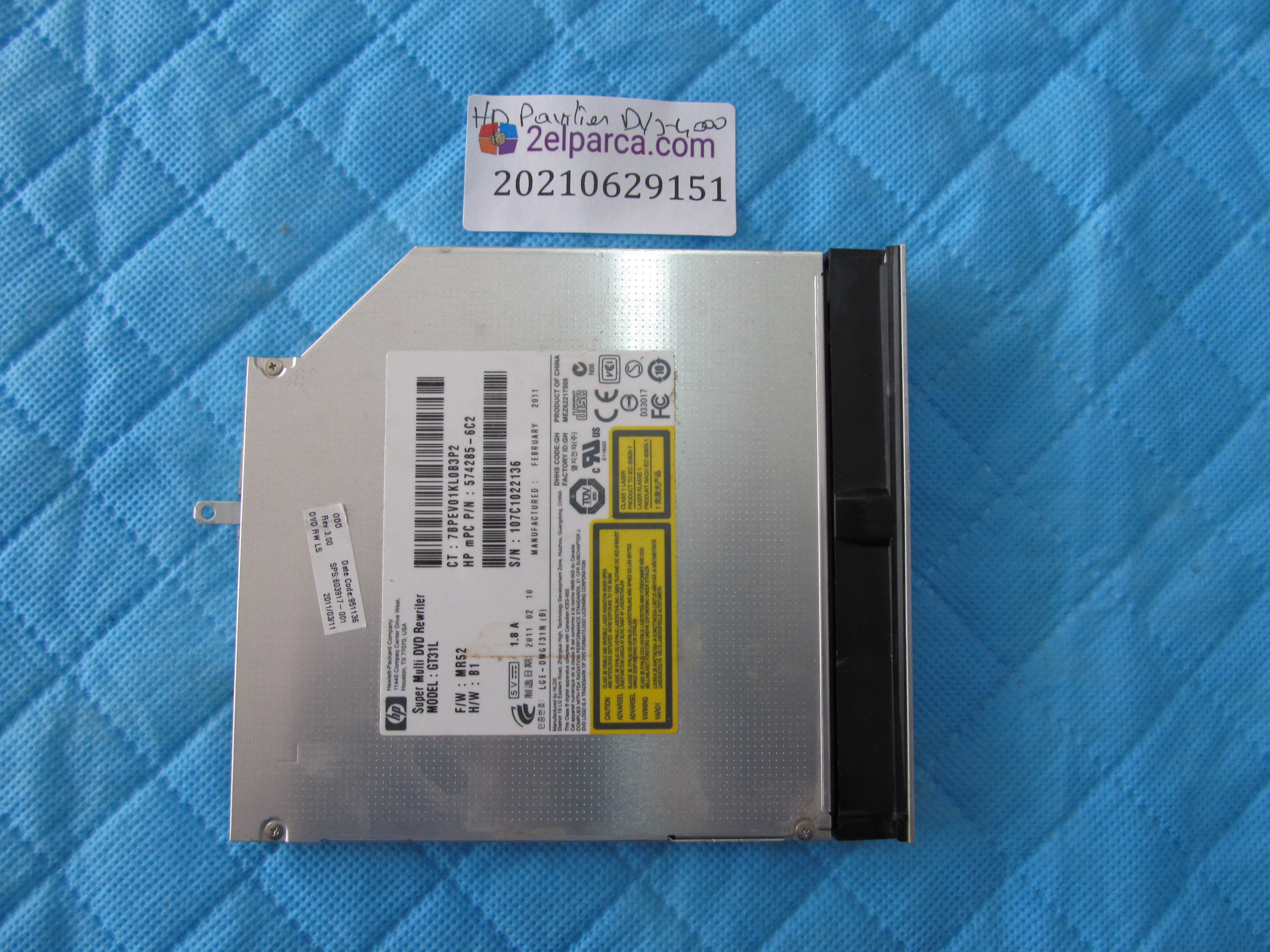HP Hp dv3-4000 dvd küçük görsel 2