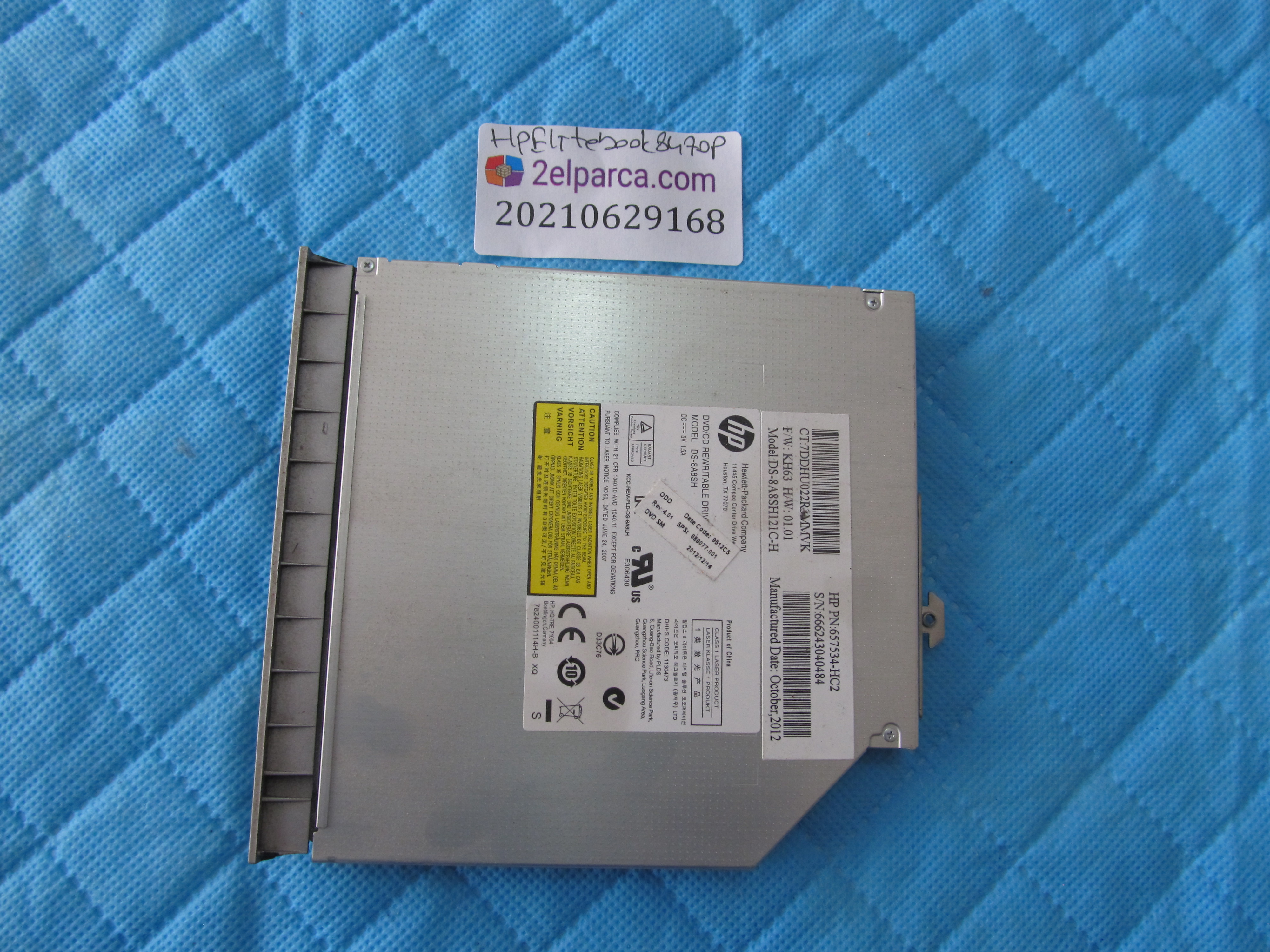 HP Hp elitebook 8470p dvd küçük görsel 2