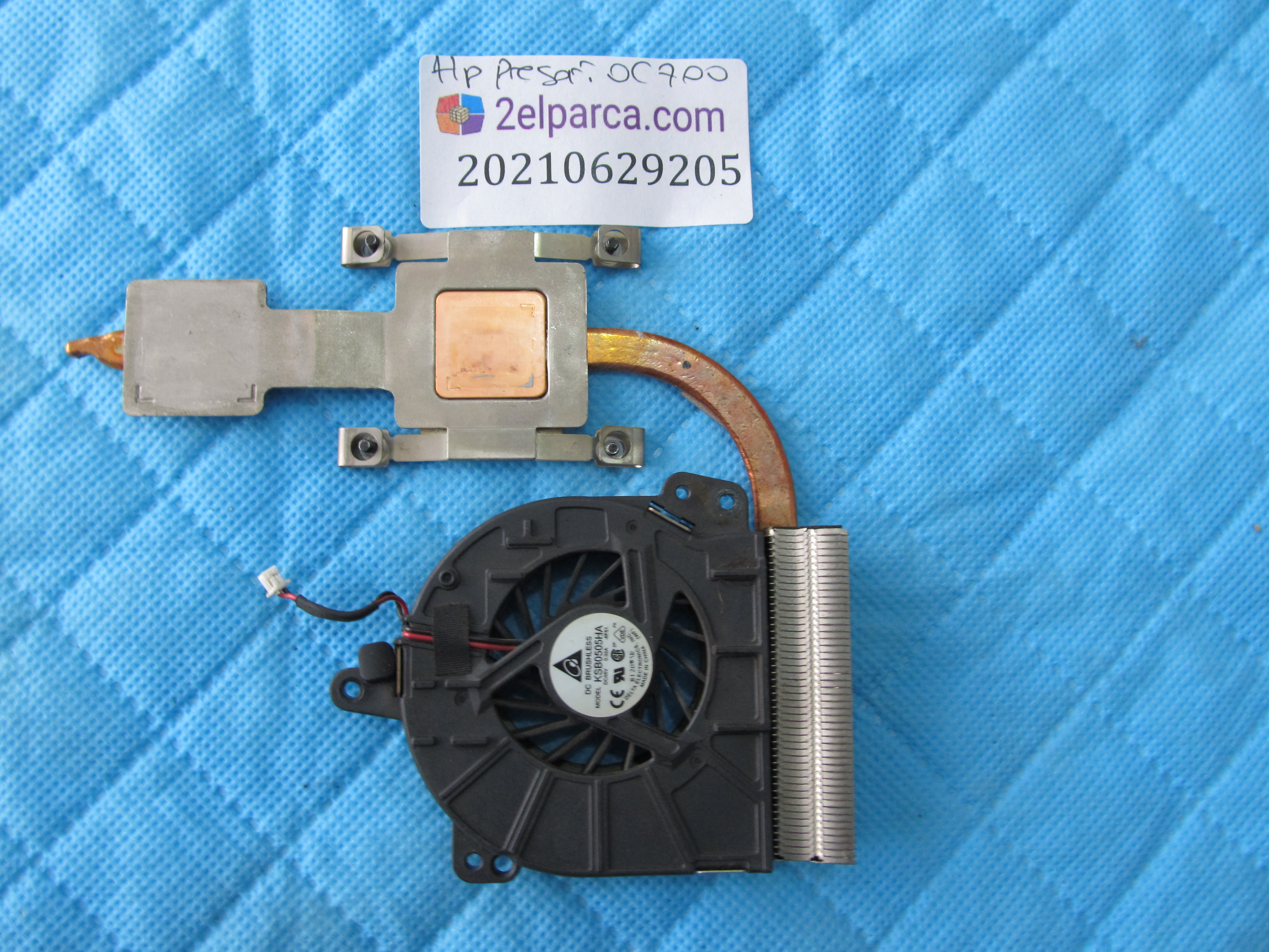 HP Hp presario c700 fan bakir soğutucu (heatsink) küçük görsel 2