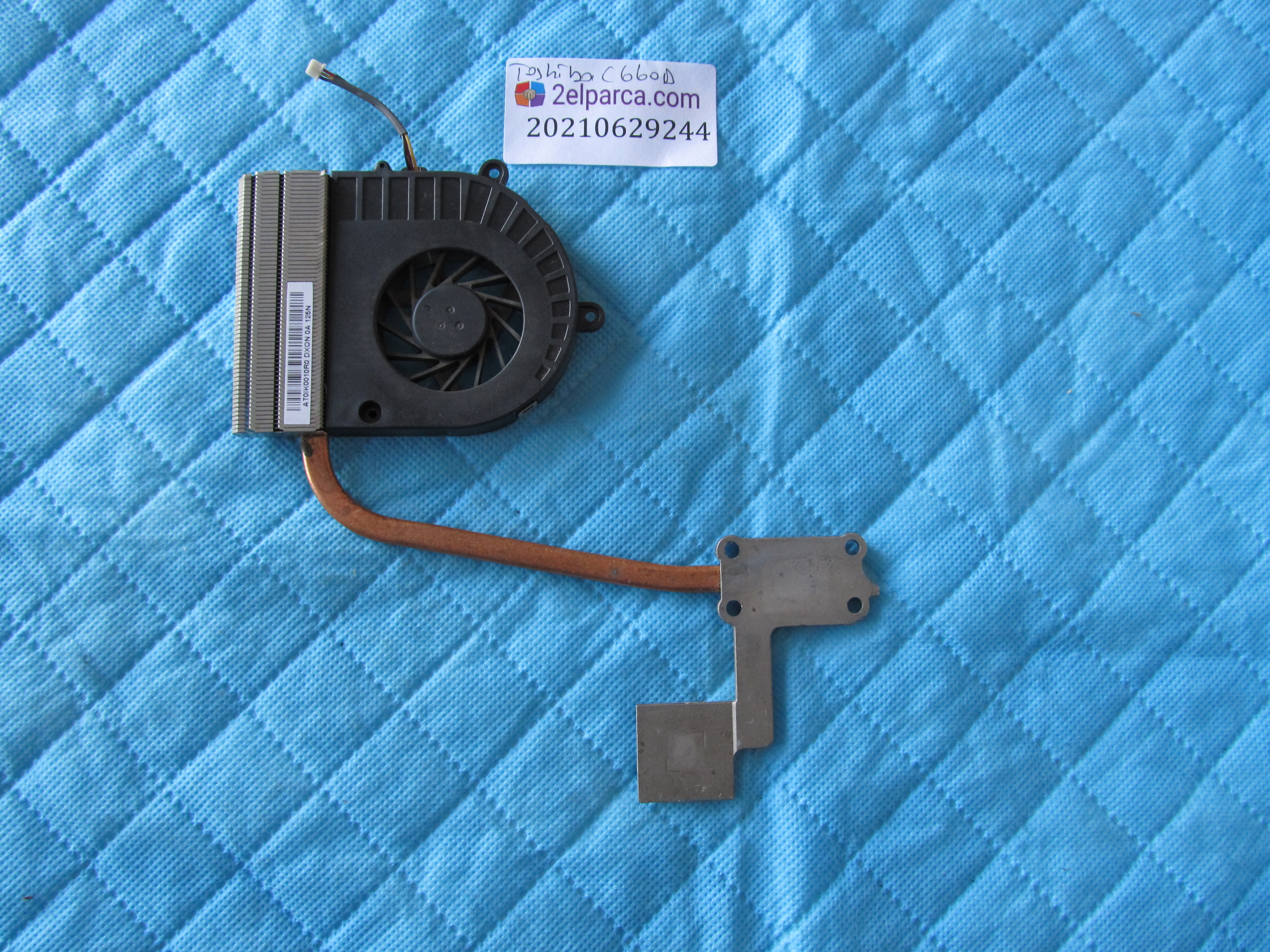 TOSHİBA Toshiba c660d fan bakir soğutucu (heatsink) orjinal ürün küçük görsel 2