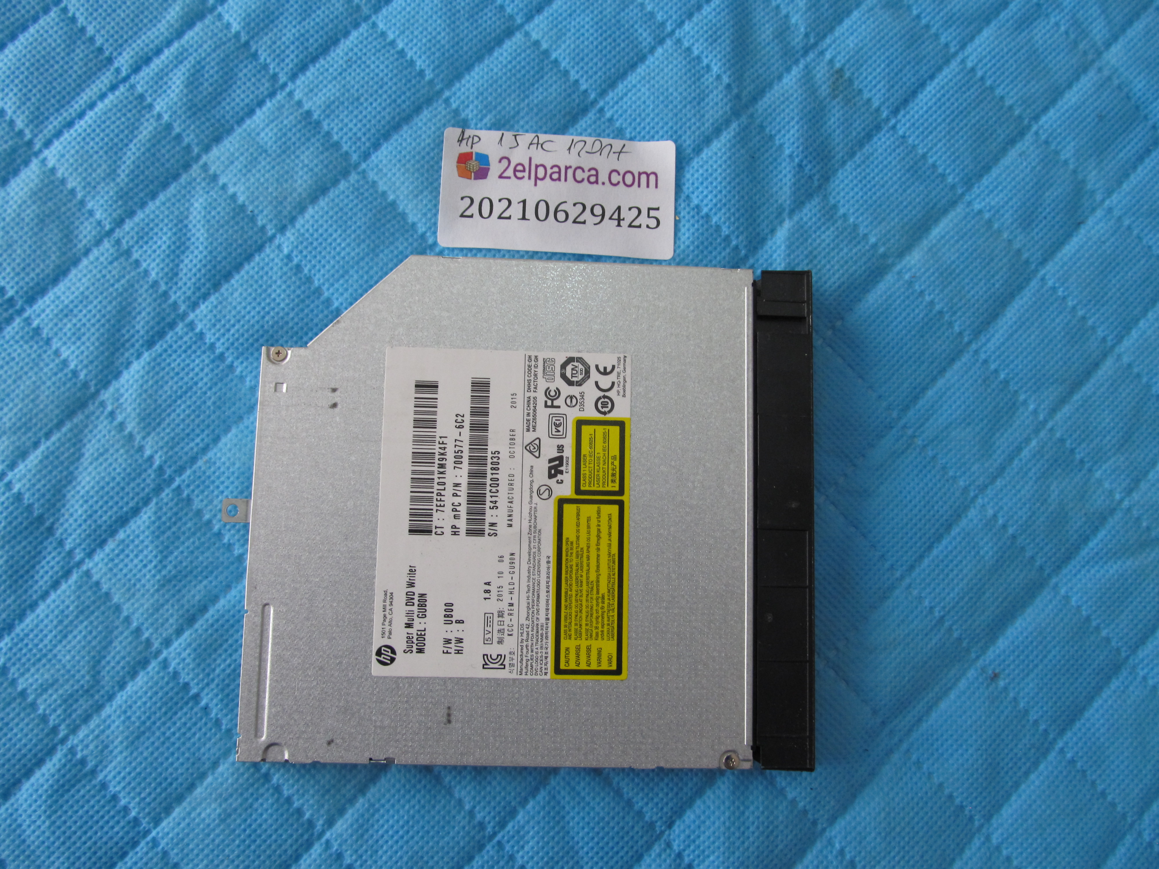 HP Hp 15-ac120nt dvd küçük görsel 2