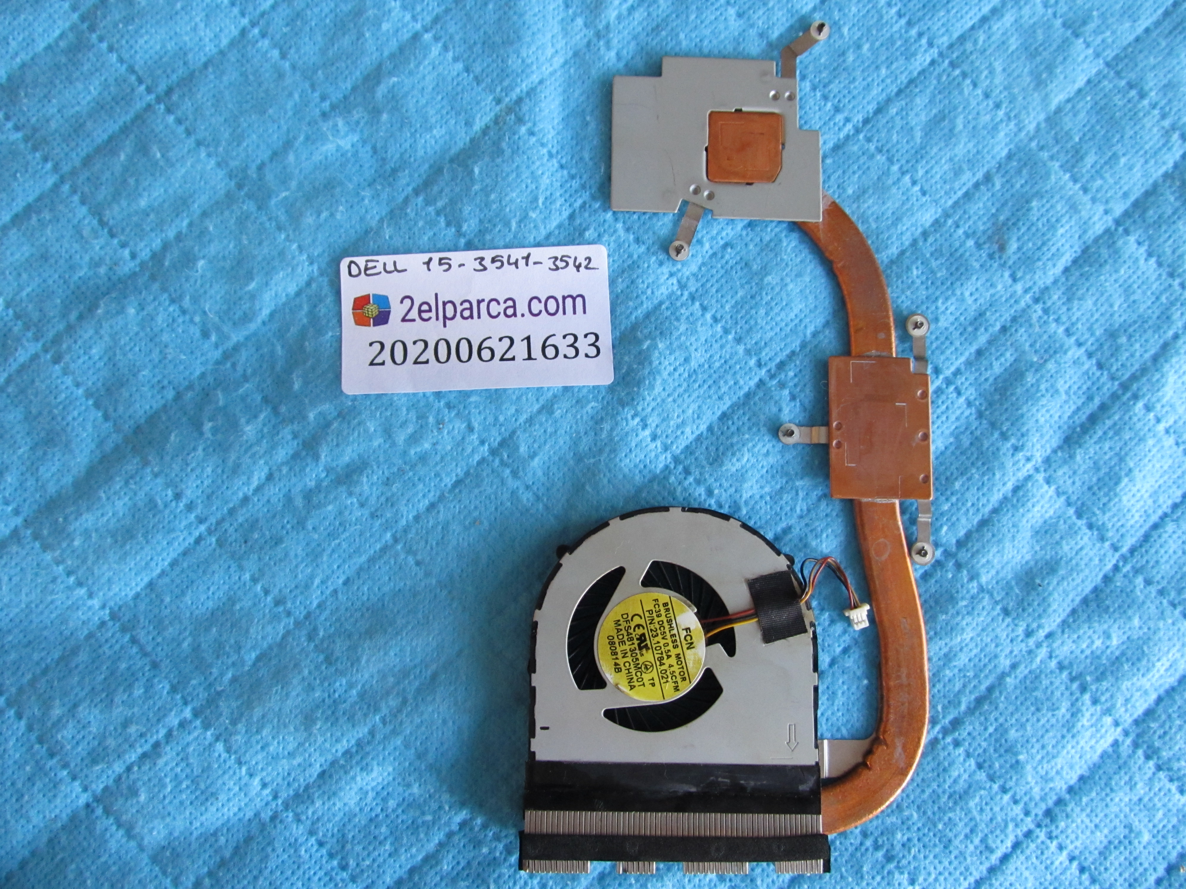 DELL Dell 15-3541-3542 fan bakir soğutucu (heatsink) orjinal ürün küçük görsel 2