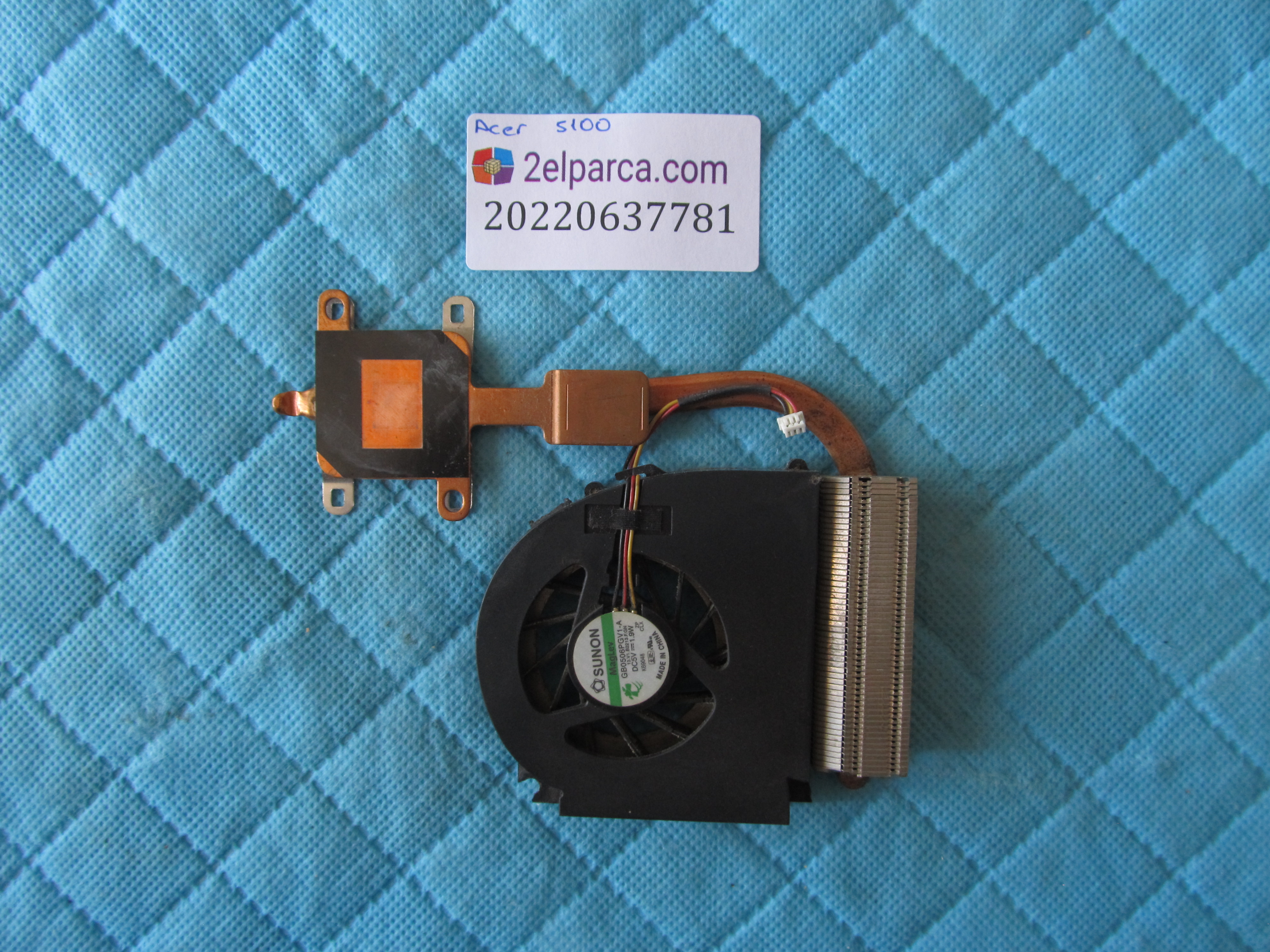ACER Acer 5100 fan bakir soğtucu (heatsink) orjinal ürün küçük görsel 2