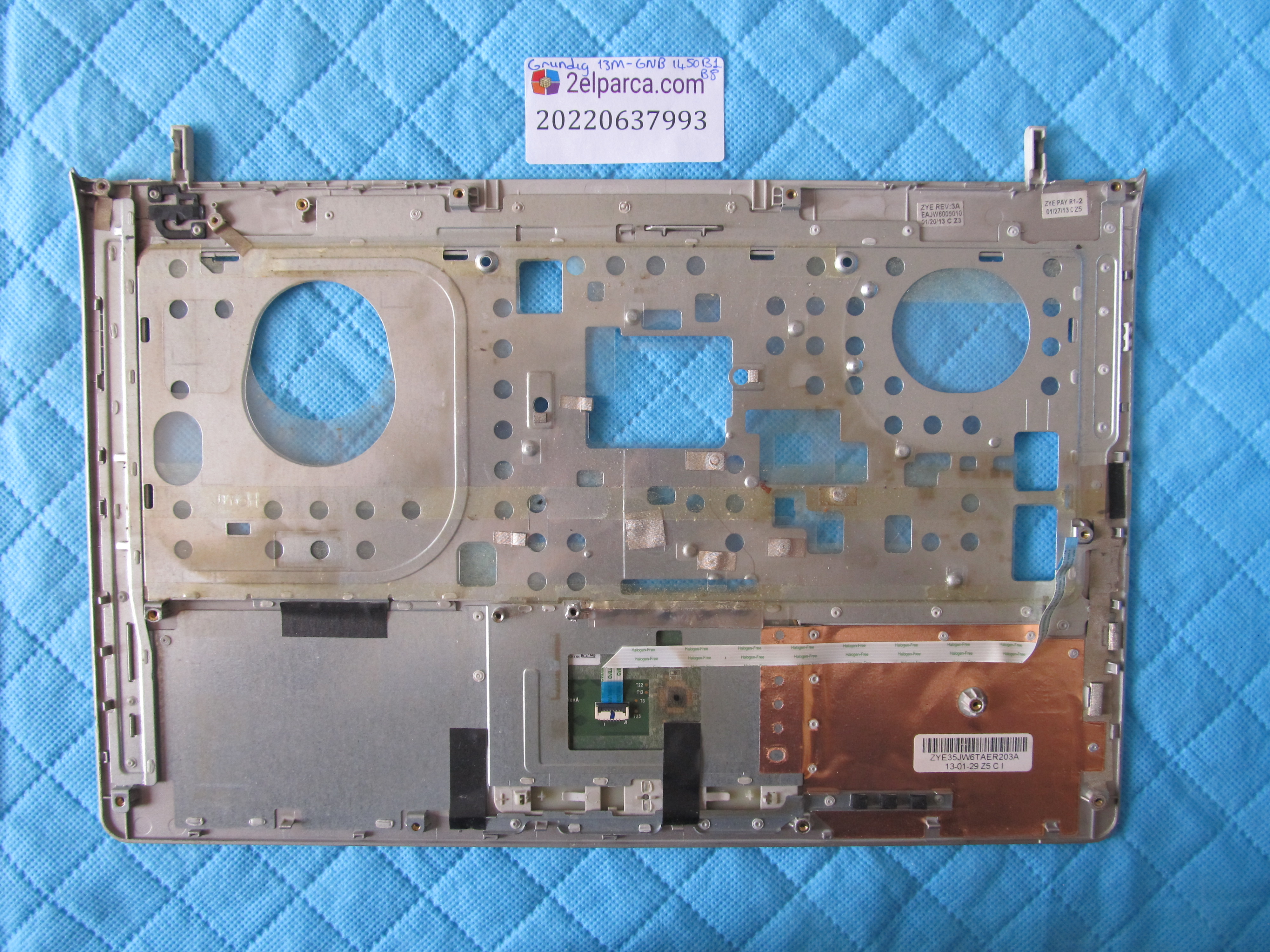 GRUNDİG Grundig 13m-gnb 1450 b1-b8 üst kasa klavye kasasi orjinal ürün küçük görsel 2