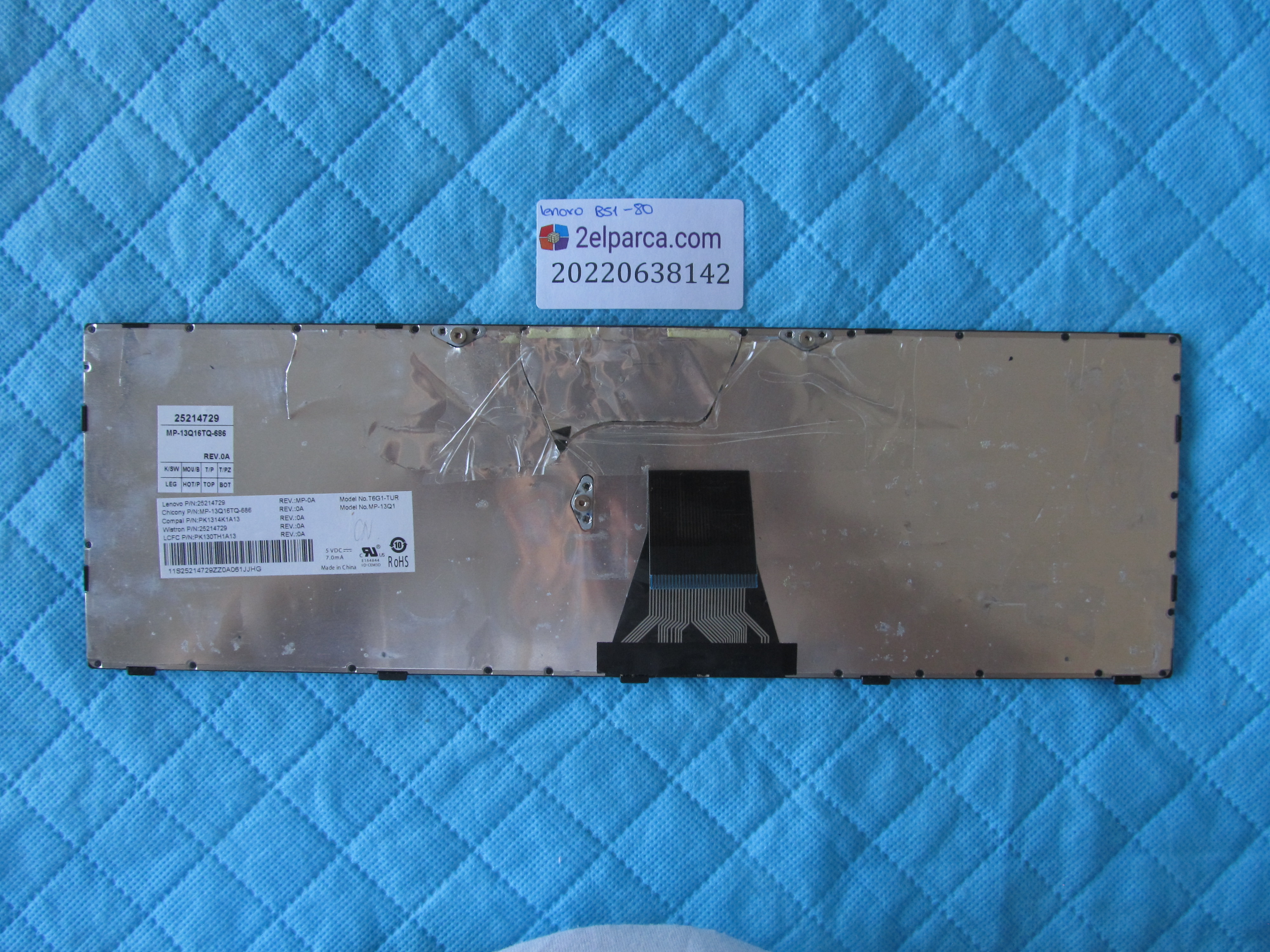 LENOVO Lenovo b51-80 klavye orjinal ürün küçük görsel 2