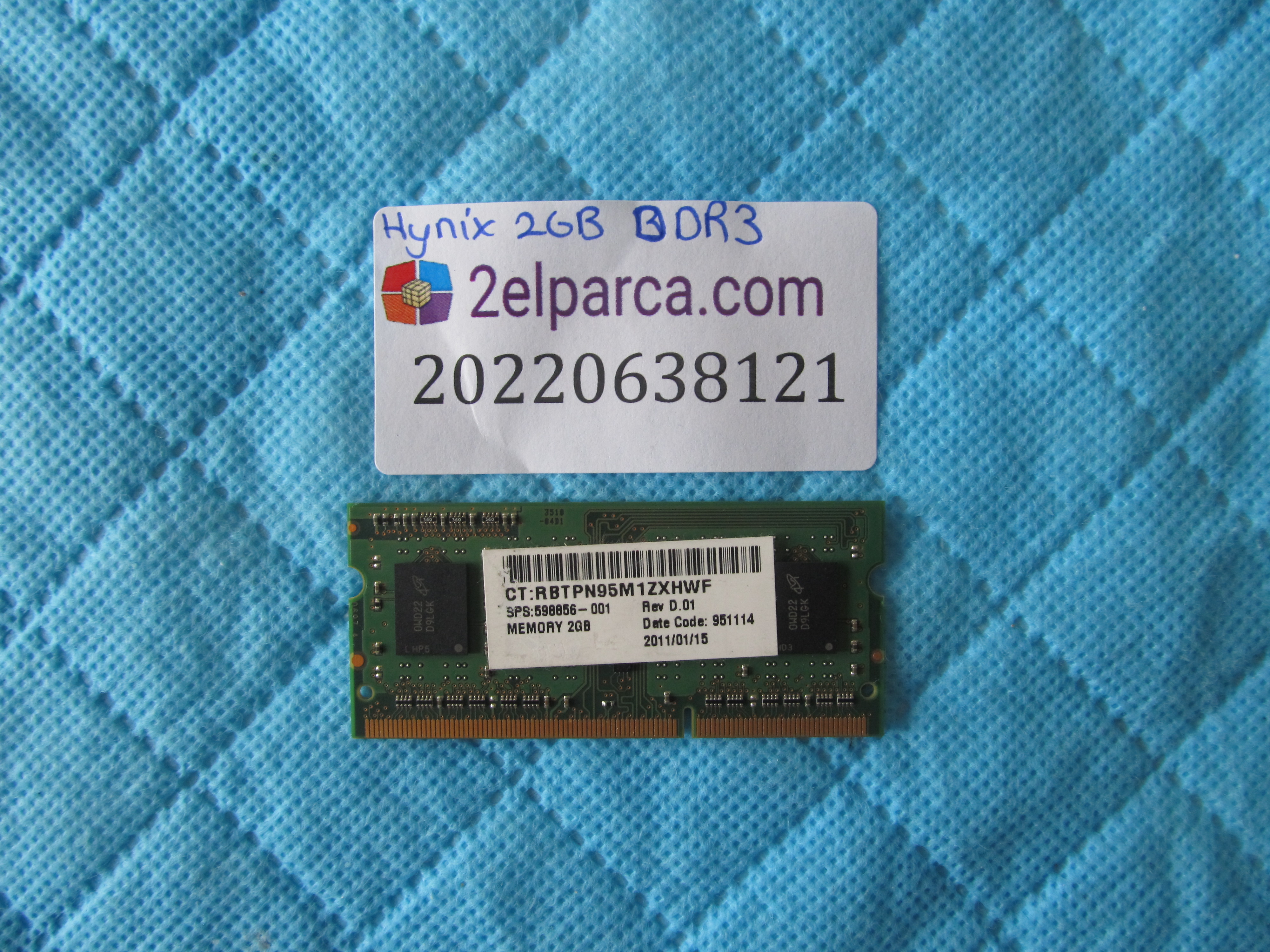 HYNİX Hynix 2gb ddr3 10600s-9-10-b1 ram bellek orjinal ürün küçük görsel 2