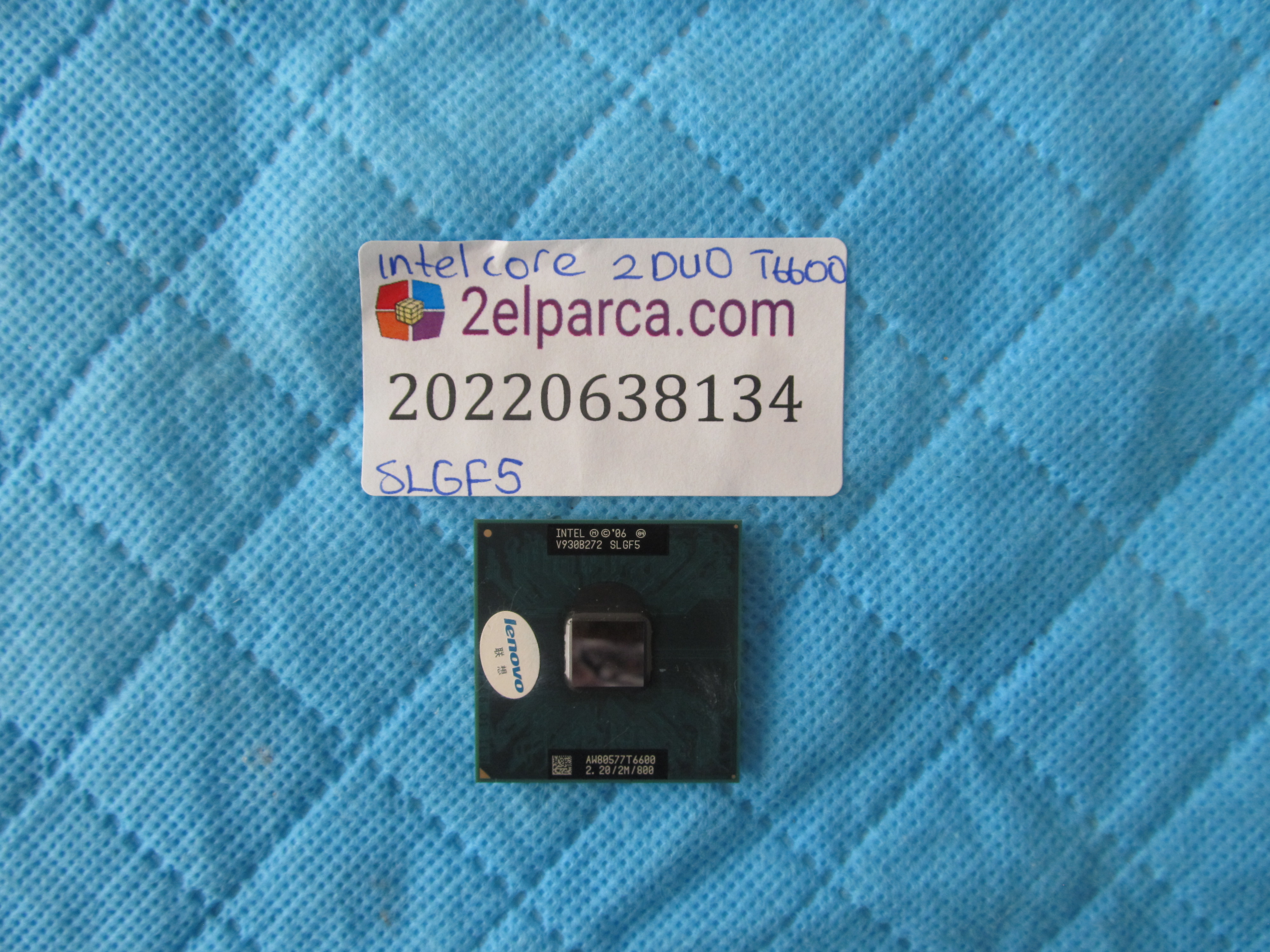 Intel core 2 duo t6600 cpu slgf5