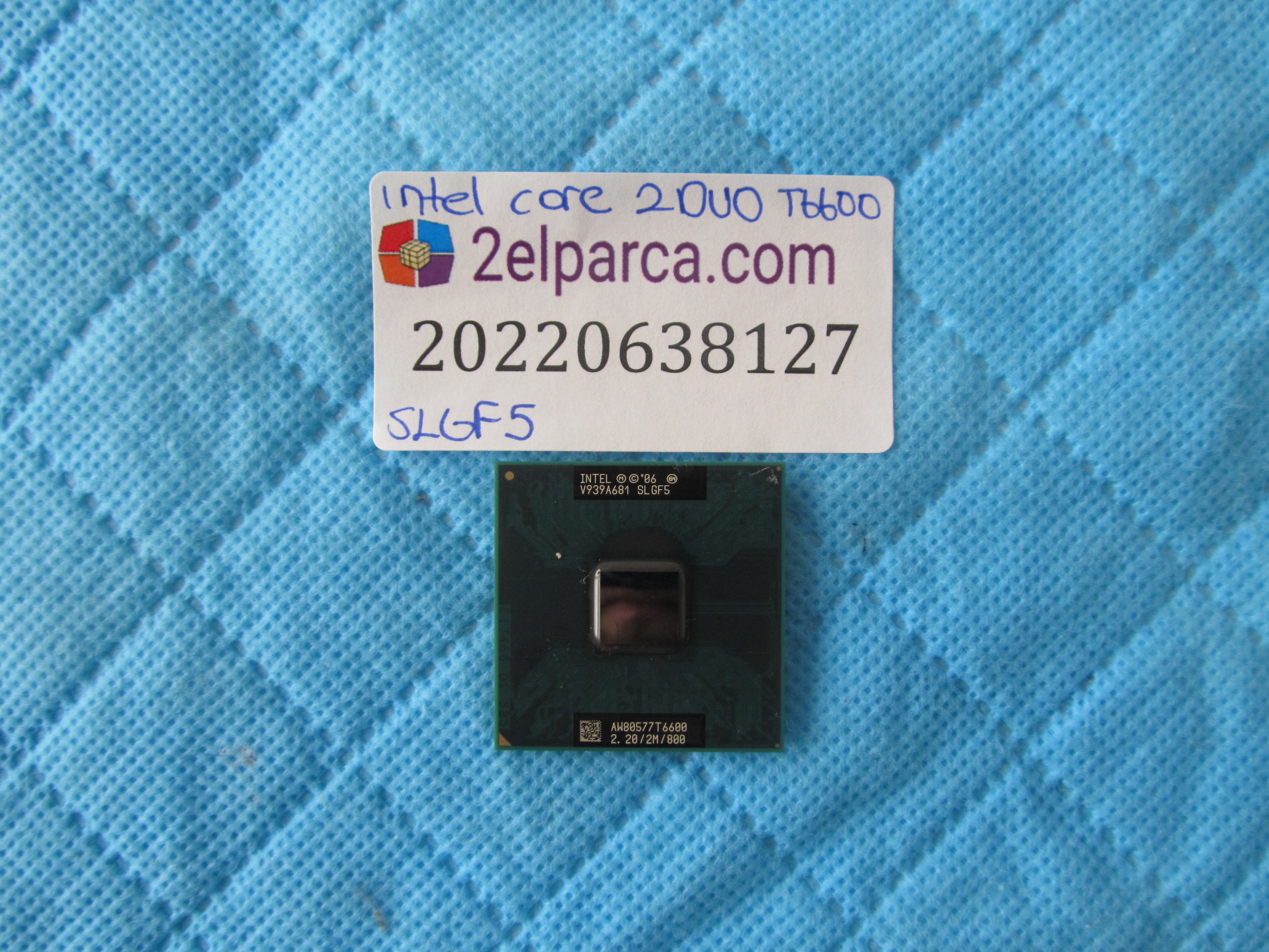 Intel core 2 duo t6600 cpu slgf5