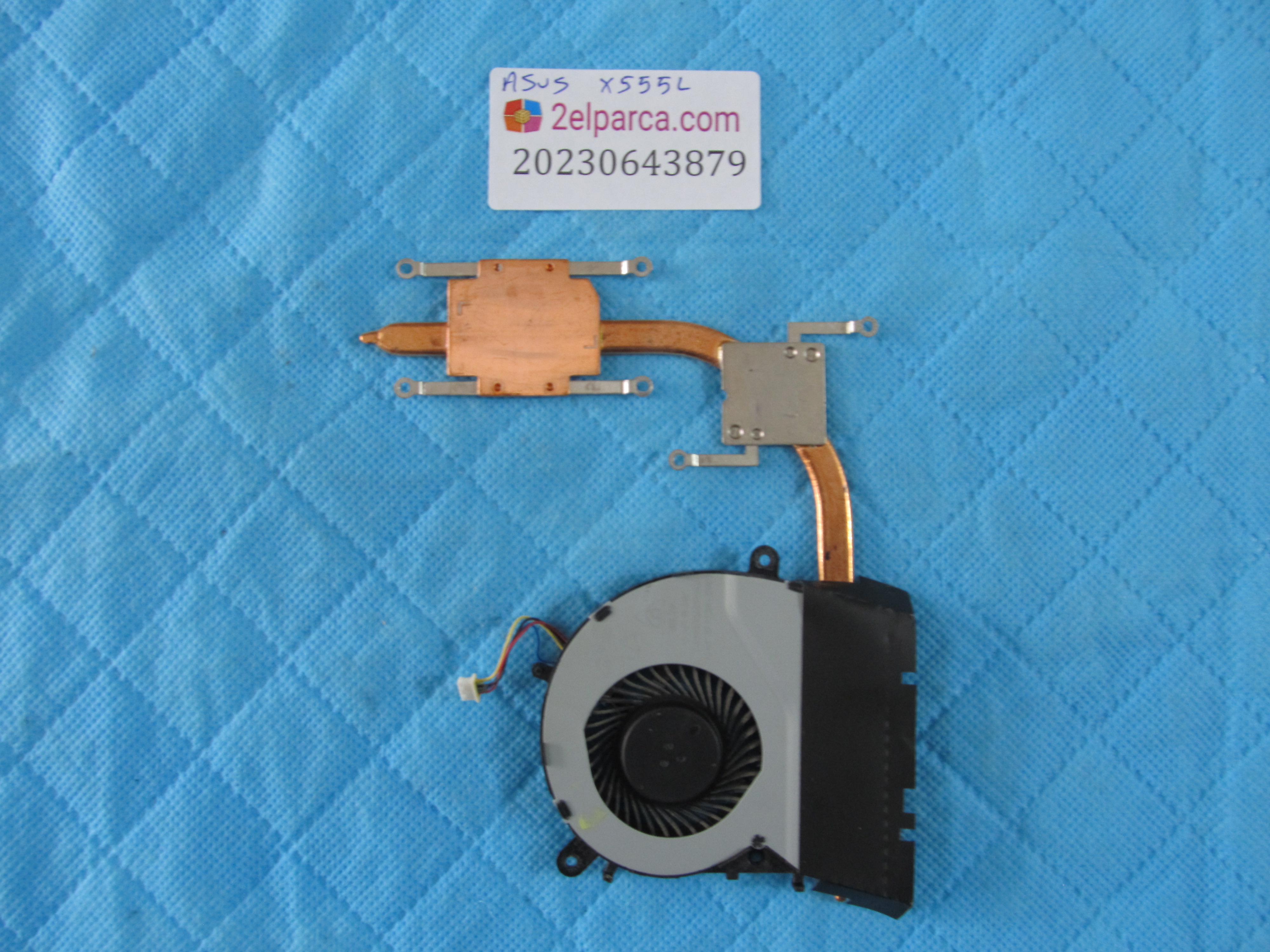 ASUS Asus x555l fan bakir soğutucu (heatsink) orjinal ürün küçük görsel 2