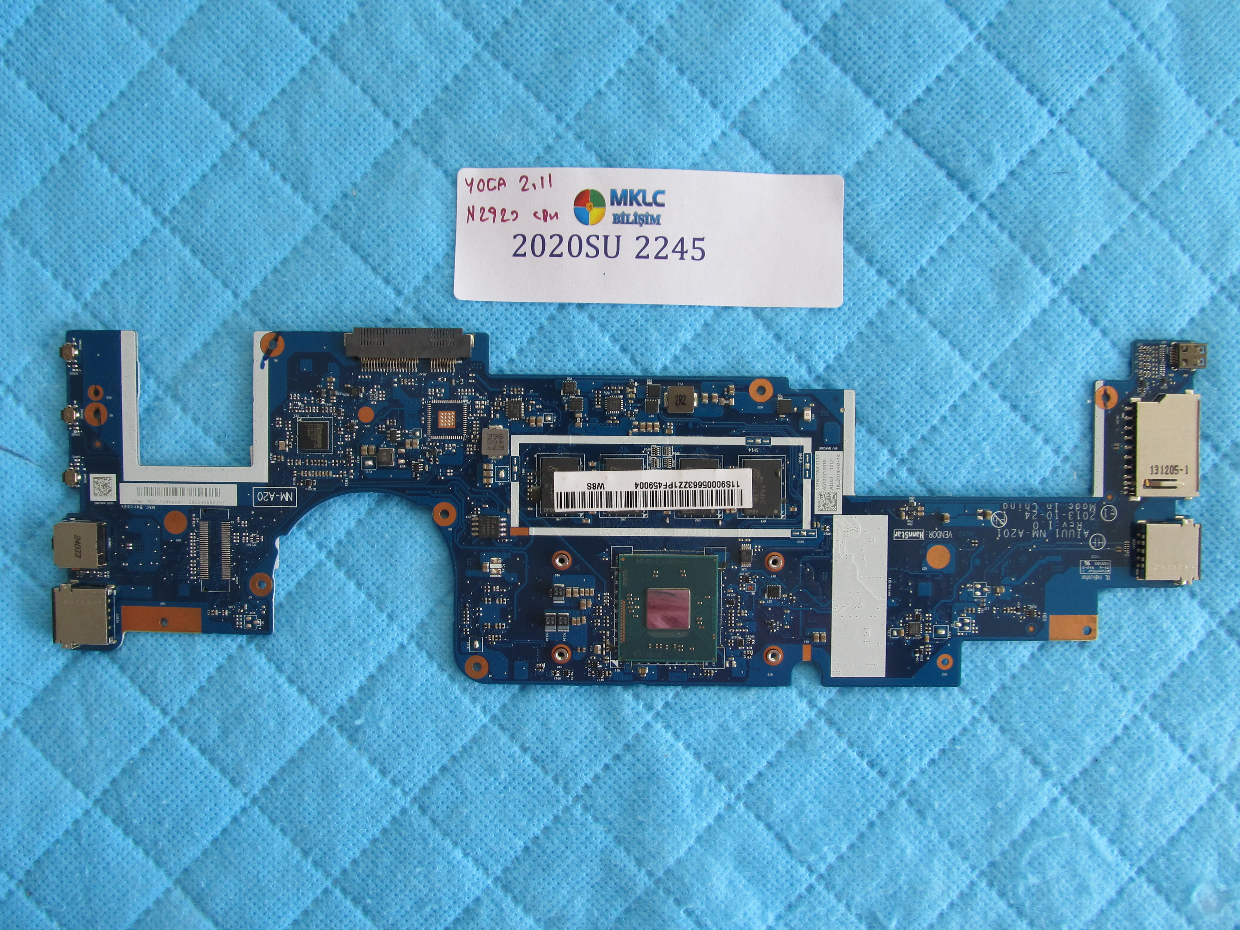 LENOVO Lenovo yoga 2 11 anakart nm-a201 anakart celeron cpu küçük görsel 2