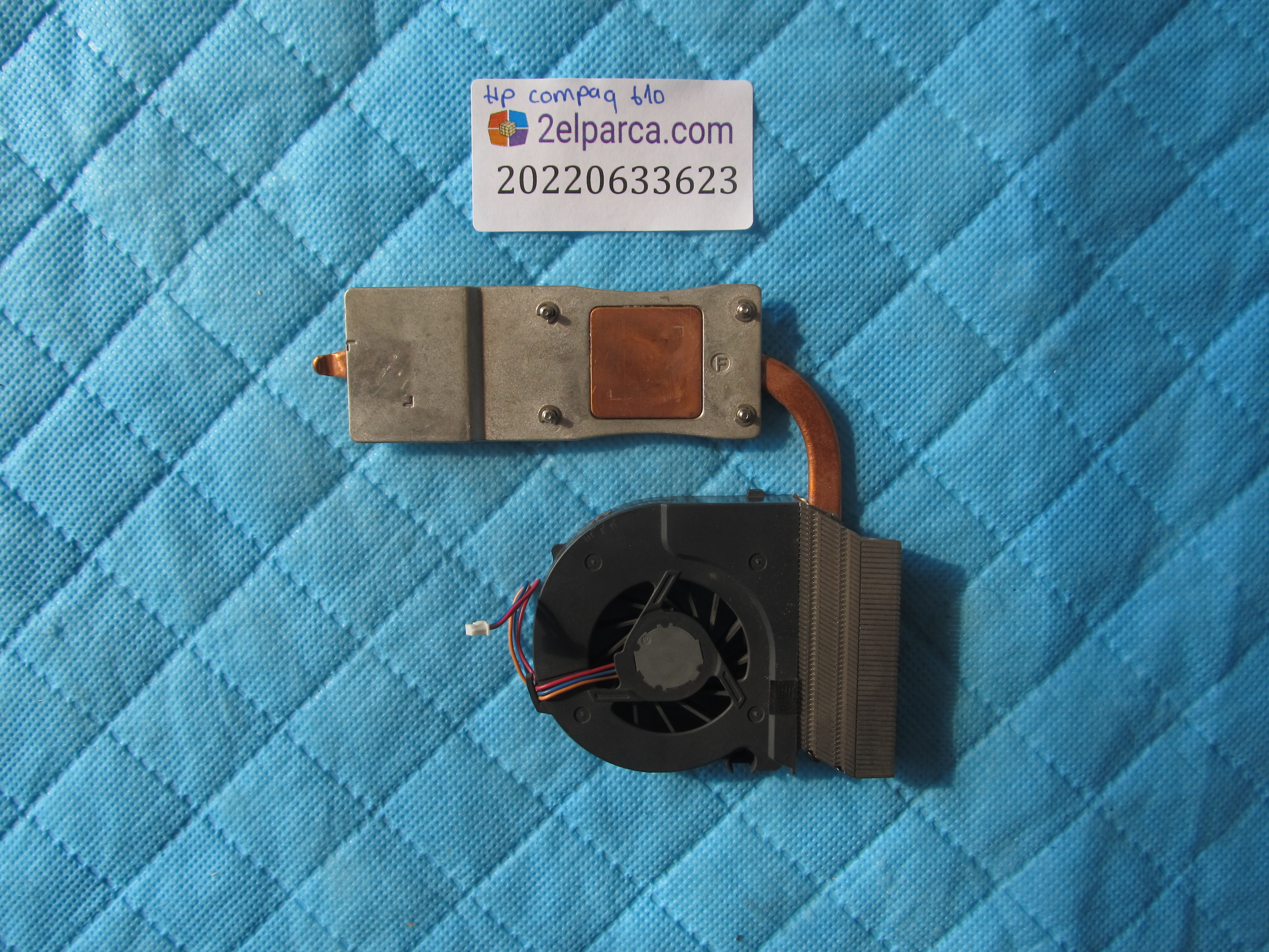 HP Hp 610 fan bakir soğutucu (heatsink) set orjinal ürün küçük görsel 2